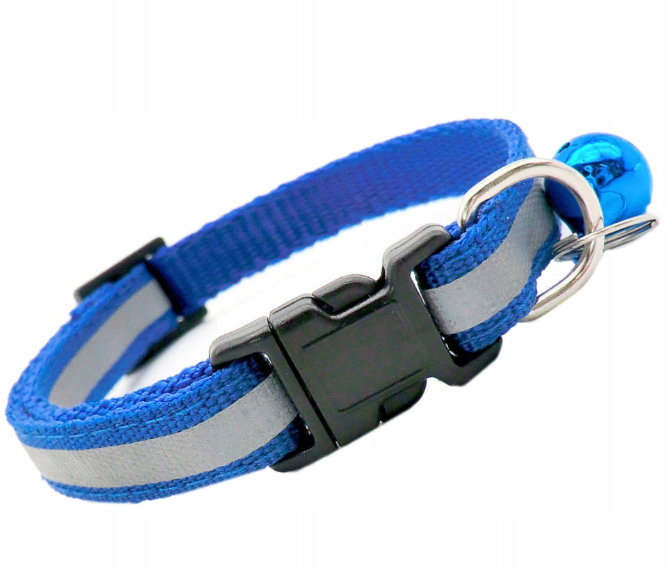 Adjustable Reflective Collar for Cat and Dog with Bell