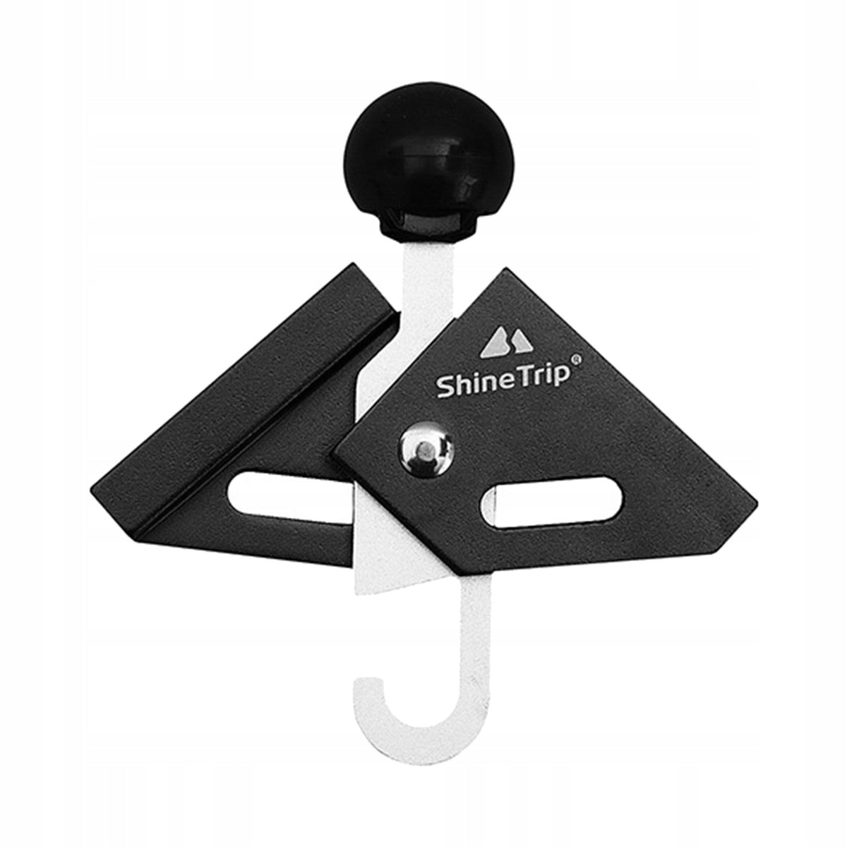 Adjustable Tarp Pole Tip Aluminum Alloy 90 Black