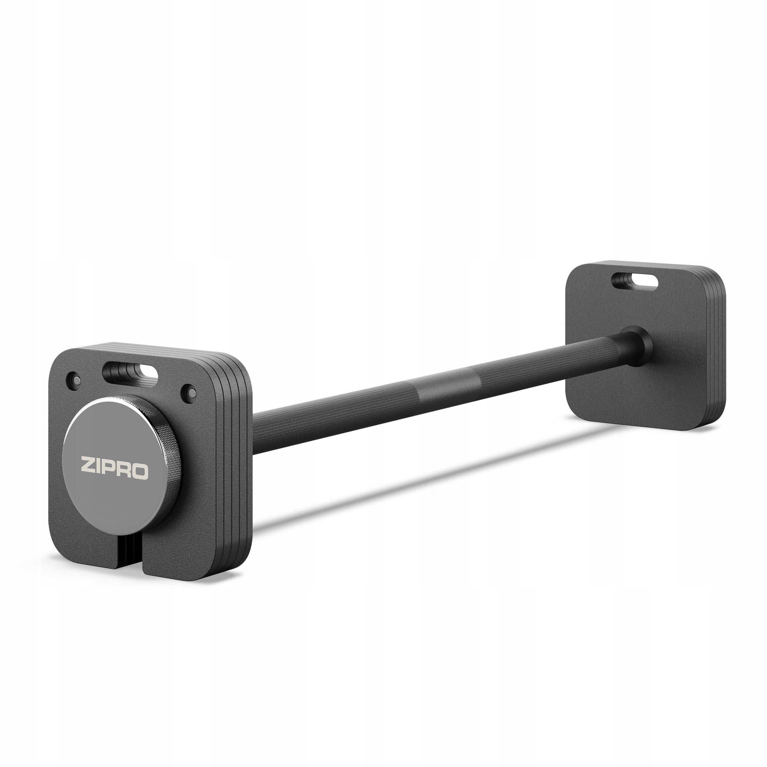 Adjustable barbell bar with load QUICK ADJUSTMENT 8,5-27,3kg - SQUARE Zipro Packaging status original