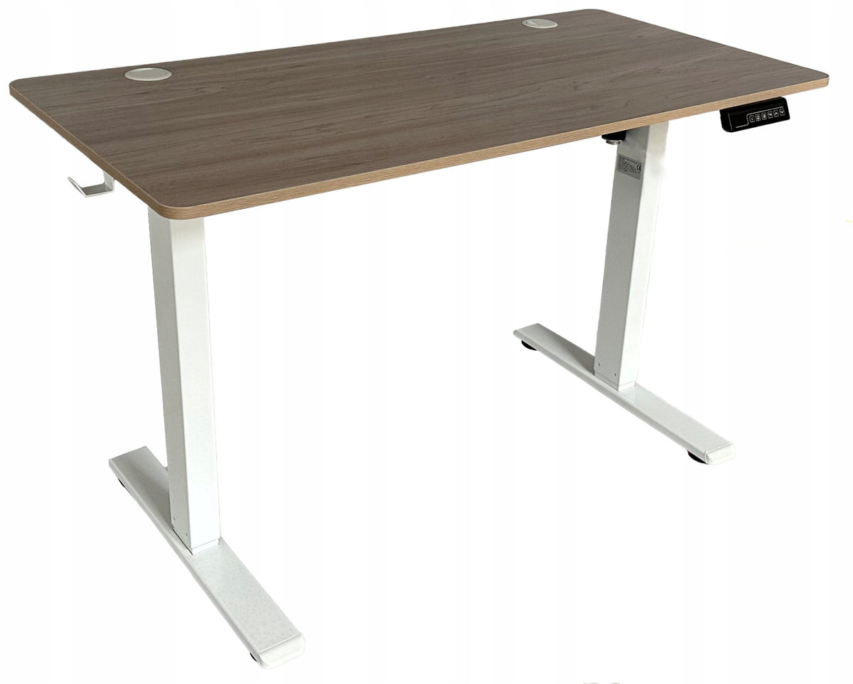 Adjustable desk VertiGo RXD1-3-2RR white-grey 120x60 cm H: 71-120 cm