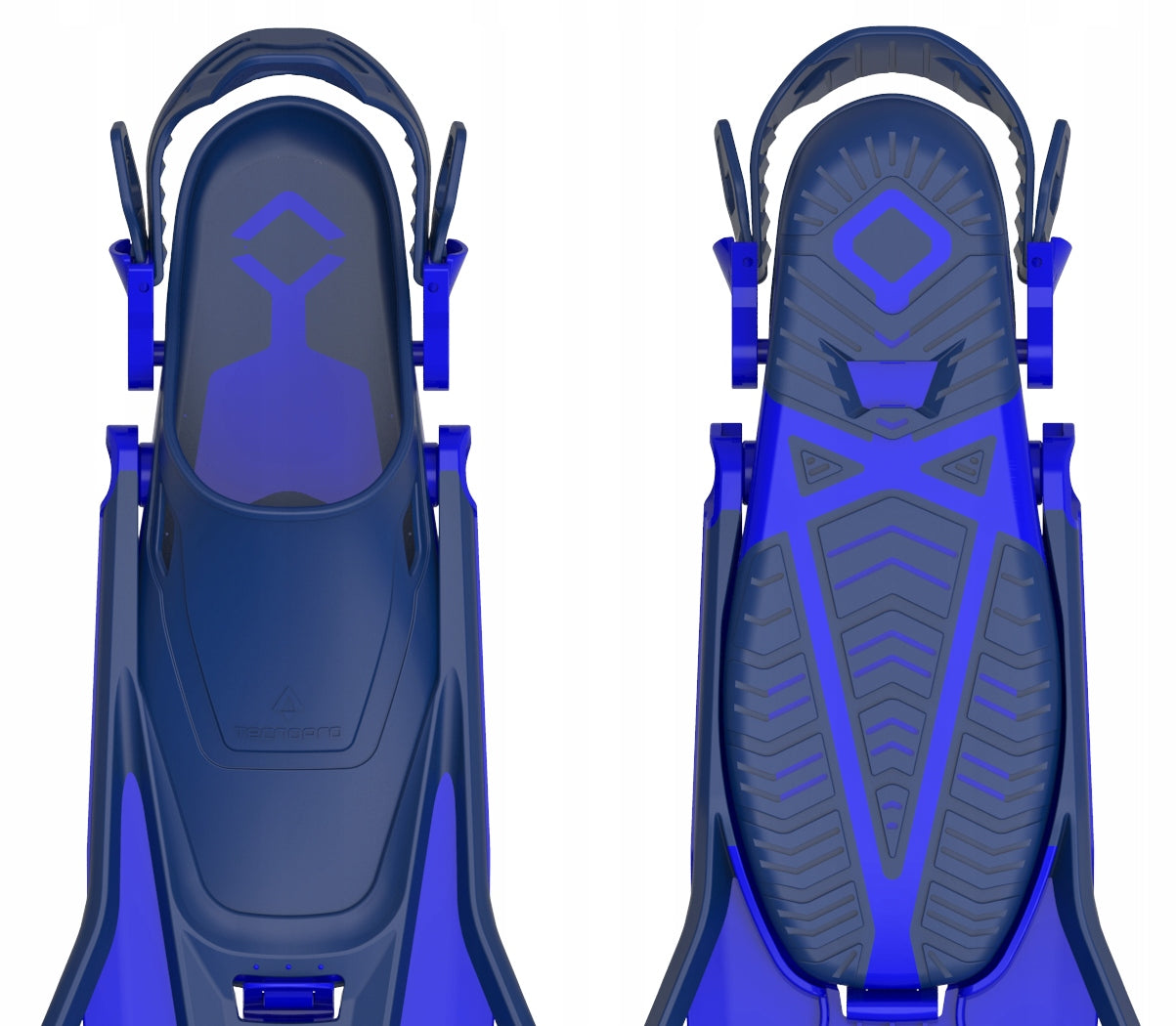 Adjustable diving fins TECNOPRO Modular Open Heel 42-44 Color blue