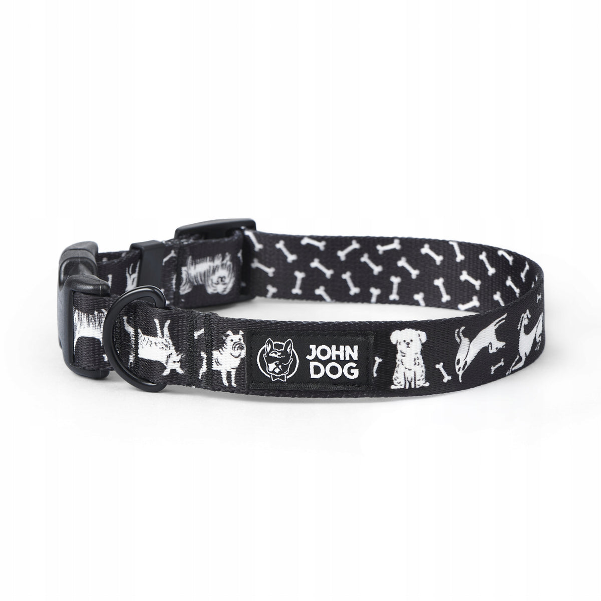 Adjustable dog collar John Dog S 36-46 cm
