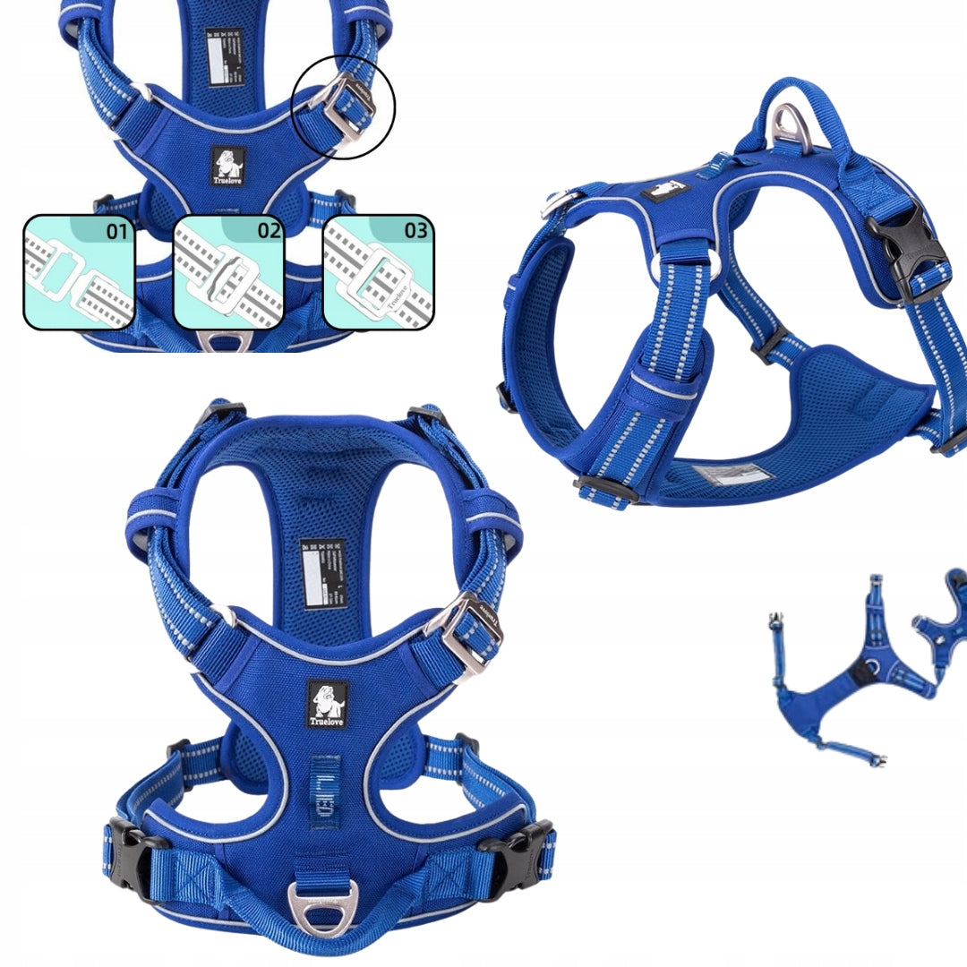 Adjustable dog harness GUARD Front Line Premium TRUELOVE NAVY BLUE XL