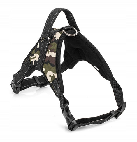 Adjustable dog harness R/XL 64 to 84 cm strong lightweight SAFE PRESSURE-FREE