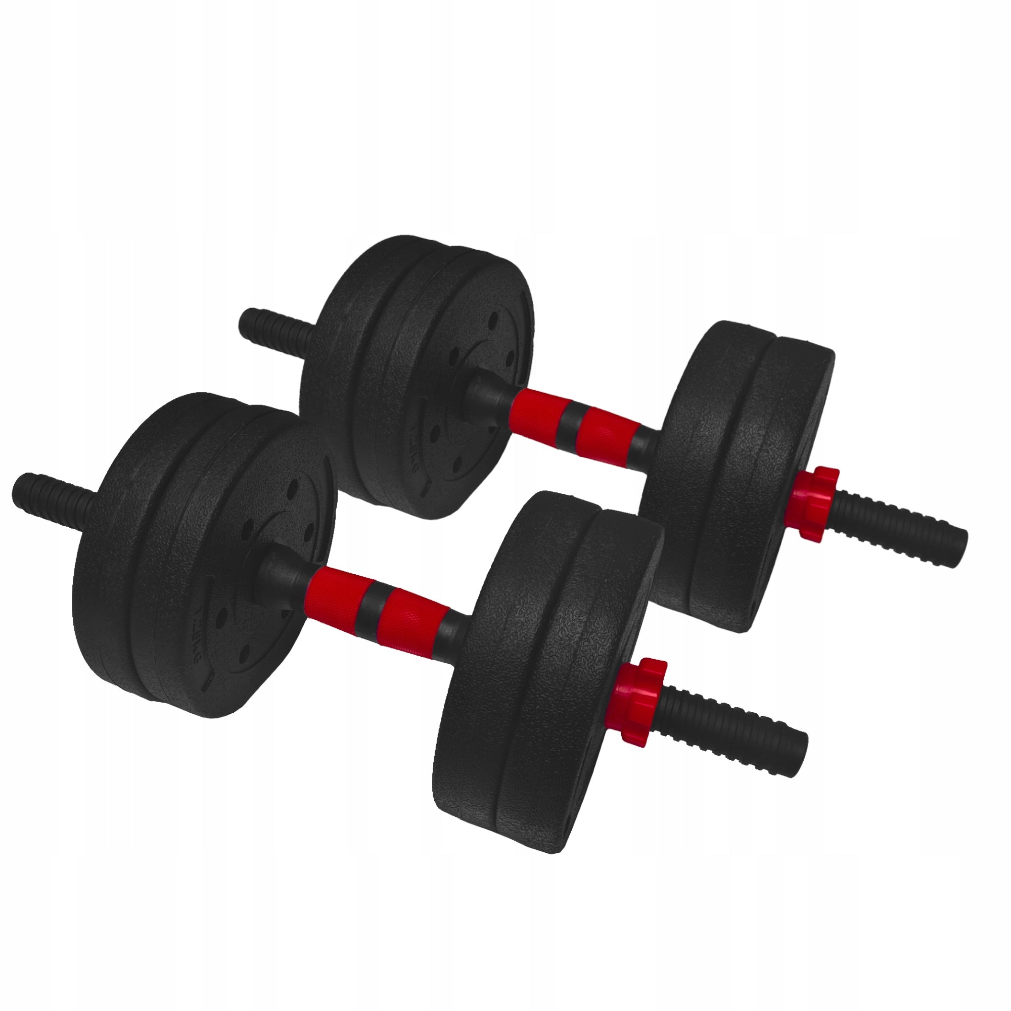 Adjustable dumbbells 2x5 kg set 10kg with connector griffins plates load Brand no brand