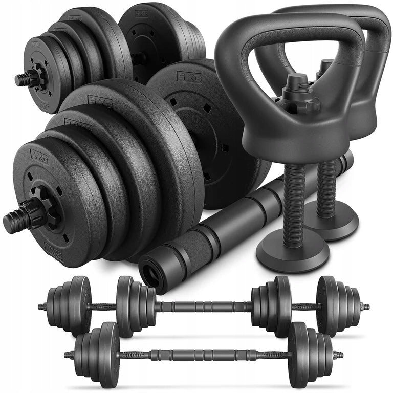 Adjustable dumbbells 40kg dumbbell set 2x20kg kettlebell neck Trex Sport