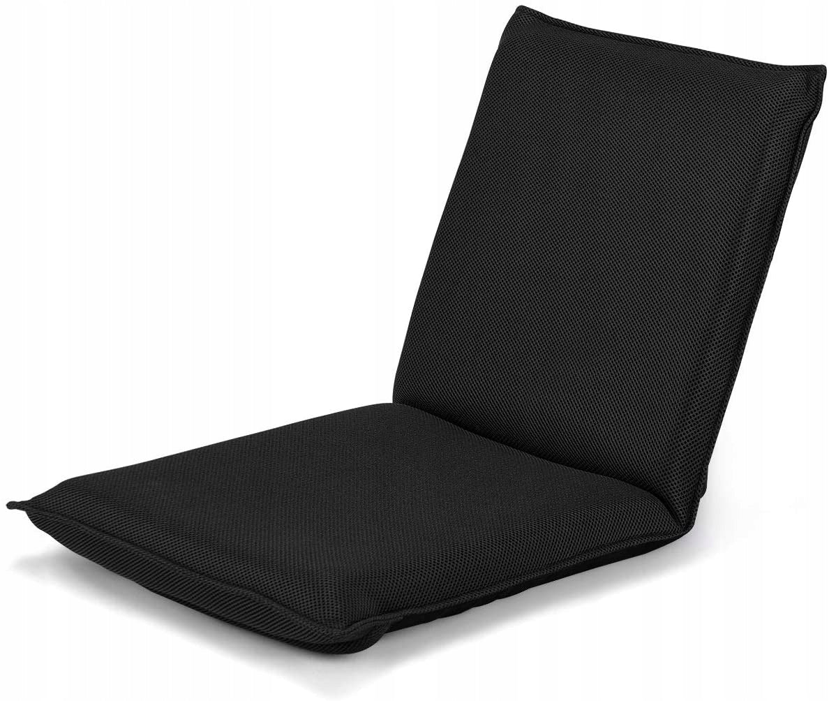 Adjustable floor chair Costway black