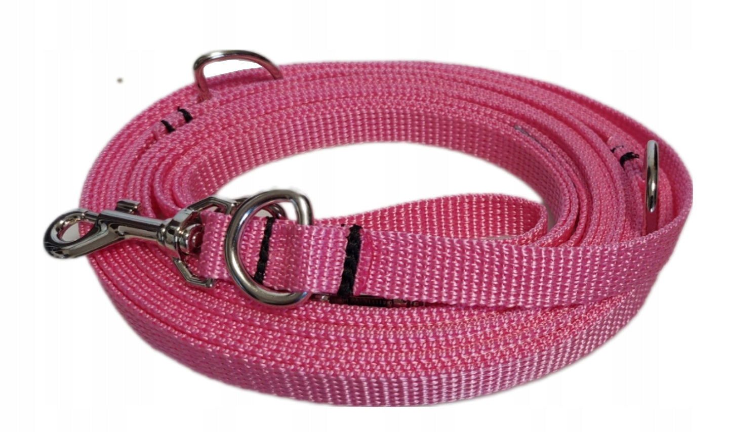 Adjustable lanyard clip-on 3,12m 15mm for SM dog small dog Assorted Colors Maximum leash length 3.12 m