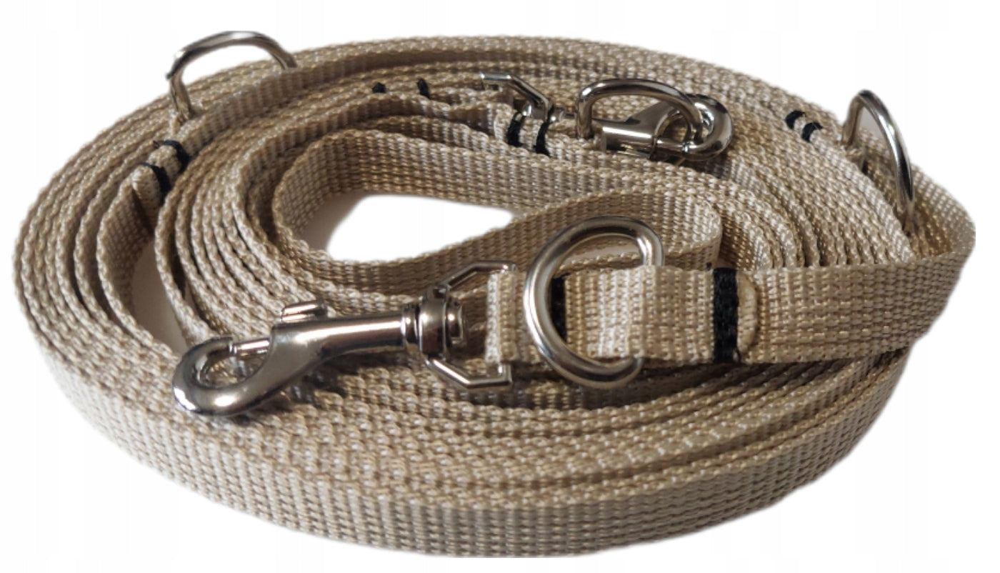Adjustable lanyard clip-on 3,12m 15mm for SM dog small dog Assorted Colors Trade name Smycz dla małych psów, York, Jamnik, Shih Tzu, Maltańczyk, Pinczer, Szpic, Terrier,