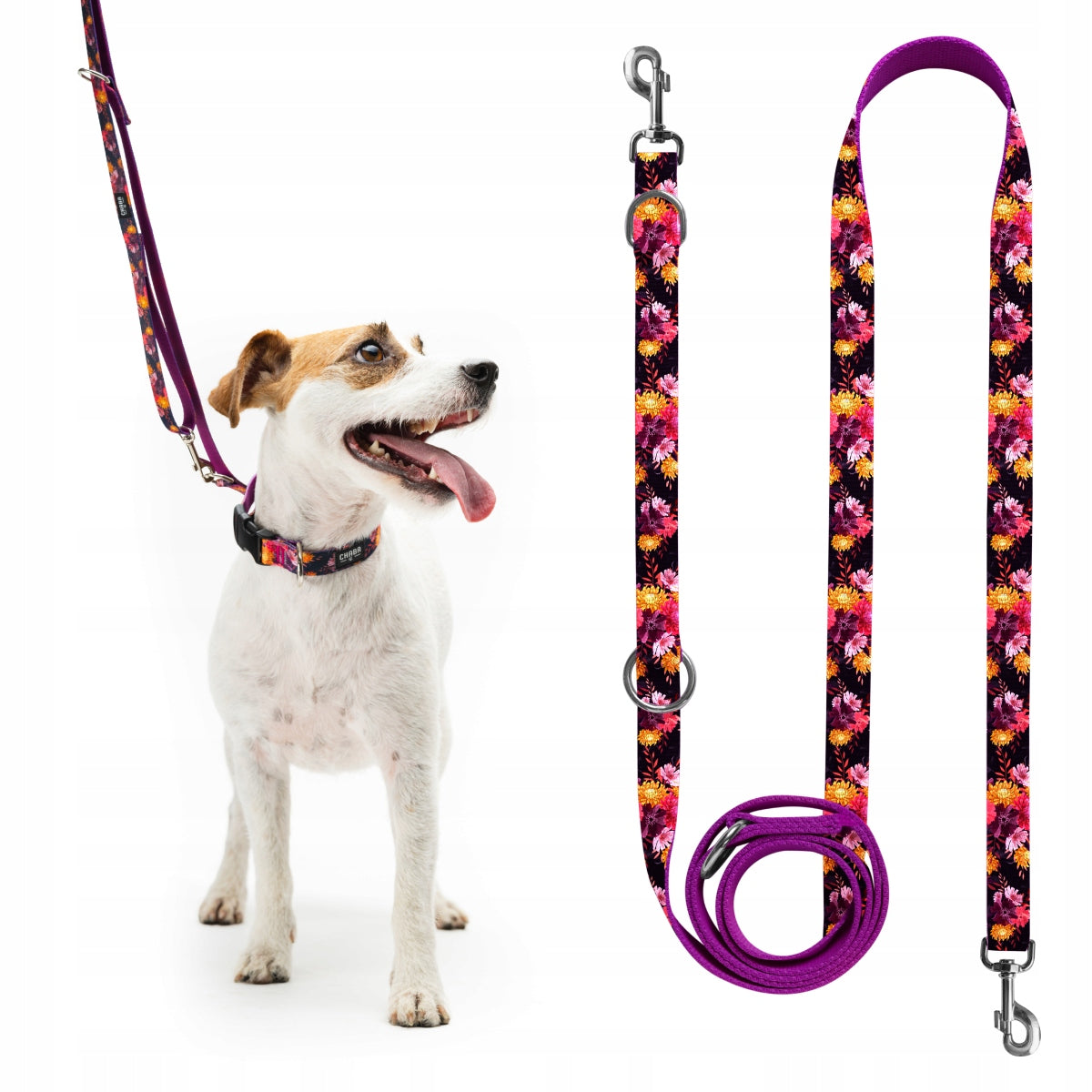 Adjustable lanyard for medium dog 260 cm-Chaba MARIGOLD size. M