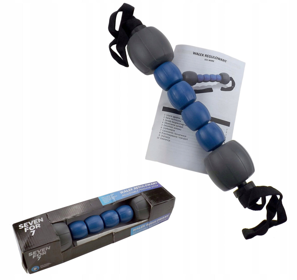 Adjustable massage roller 32 cm tape Seven For 7