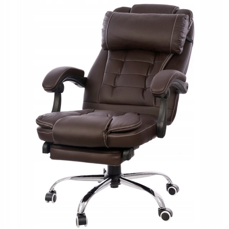 Adjustable office chair BROWN FBK03 footrest EAN (GTIN) 5902751542240