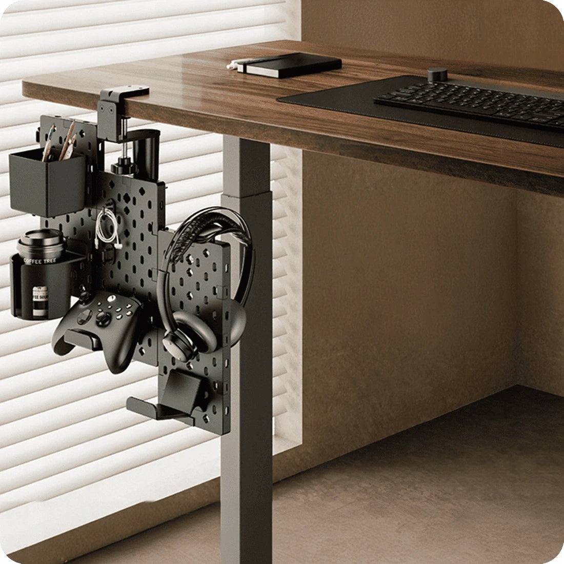 Adjustable pegboard accessories Holdee SPB-153B Desk Gaming Packaging status original