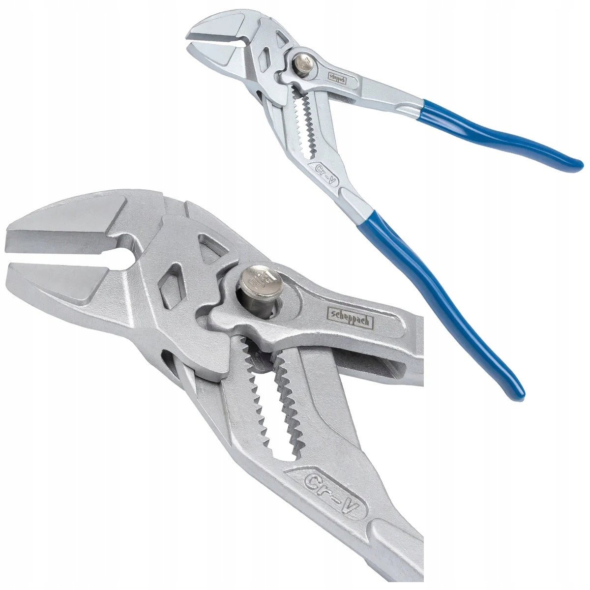 Adjustable pliers with universal locking button Cr-V 250mm Scheppach