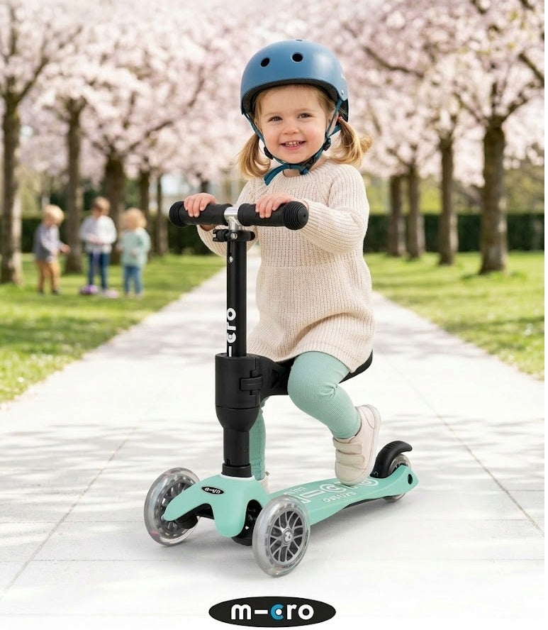 Adjustable scooter + seat 3in1 MMD 380 Led MINI MICRO DELUXE 1-5 Years Certificates and opinions CE