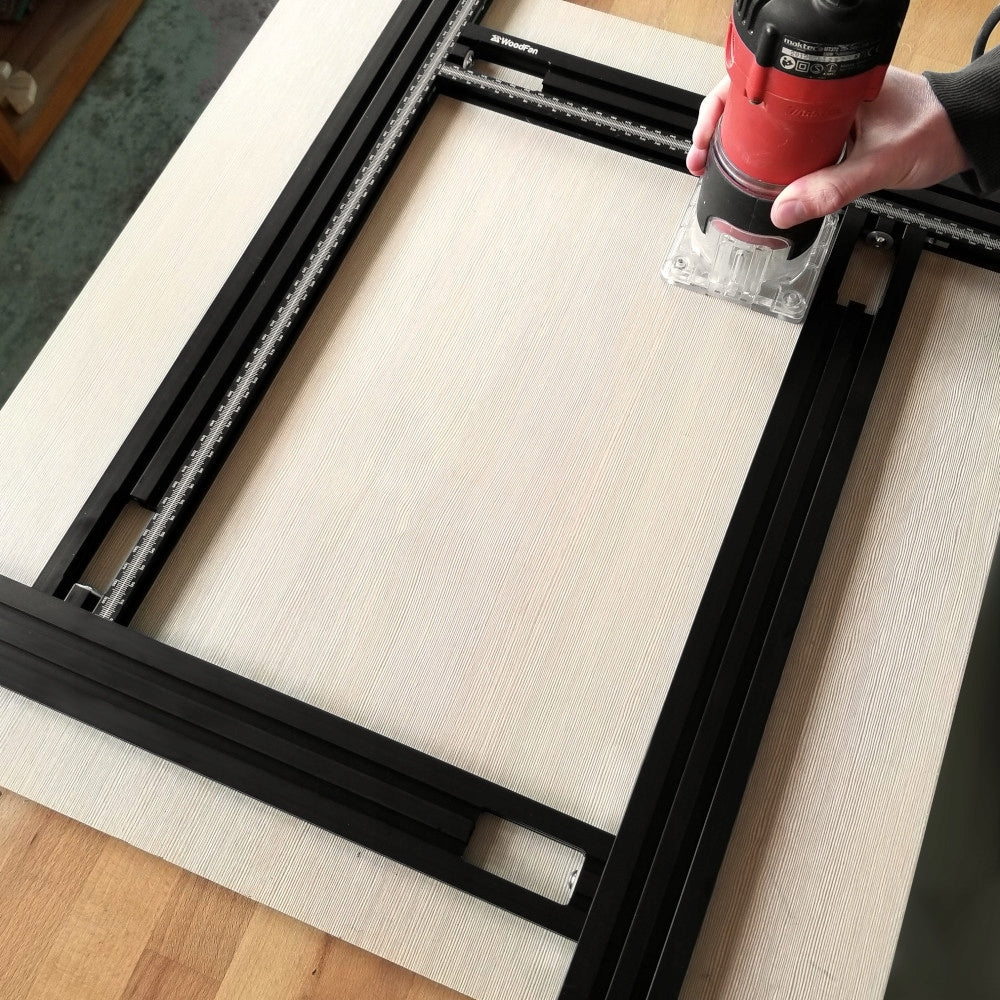 Adjustable template for milling 550x550mm Premium Brand WoodFan