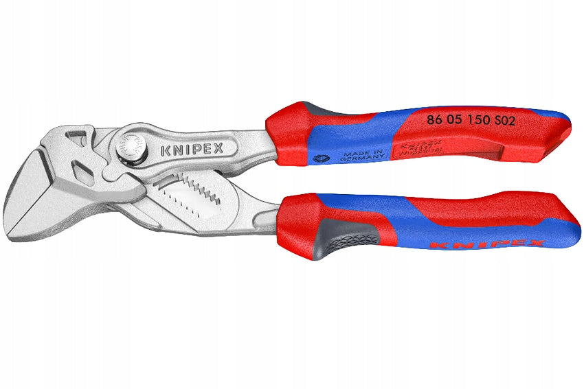 Adjustable wrench pliers KNIPEX / chrome / rough / COMFORT / 150 mm