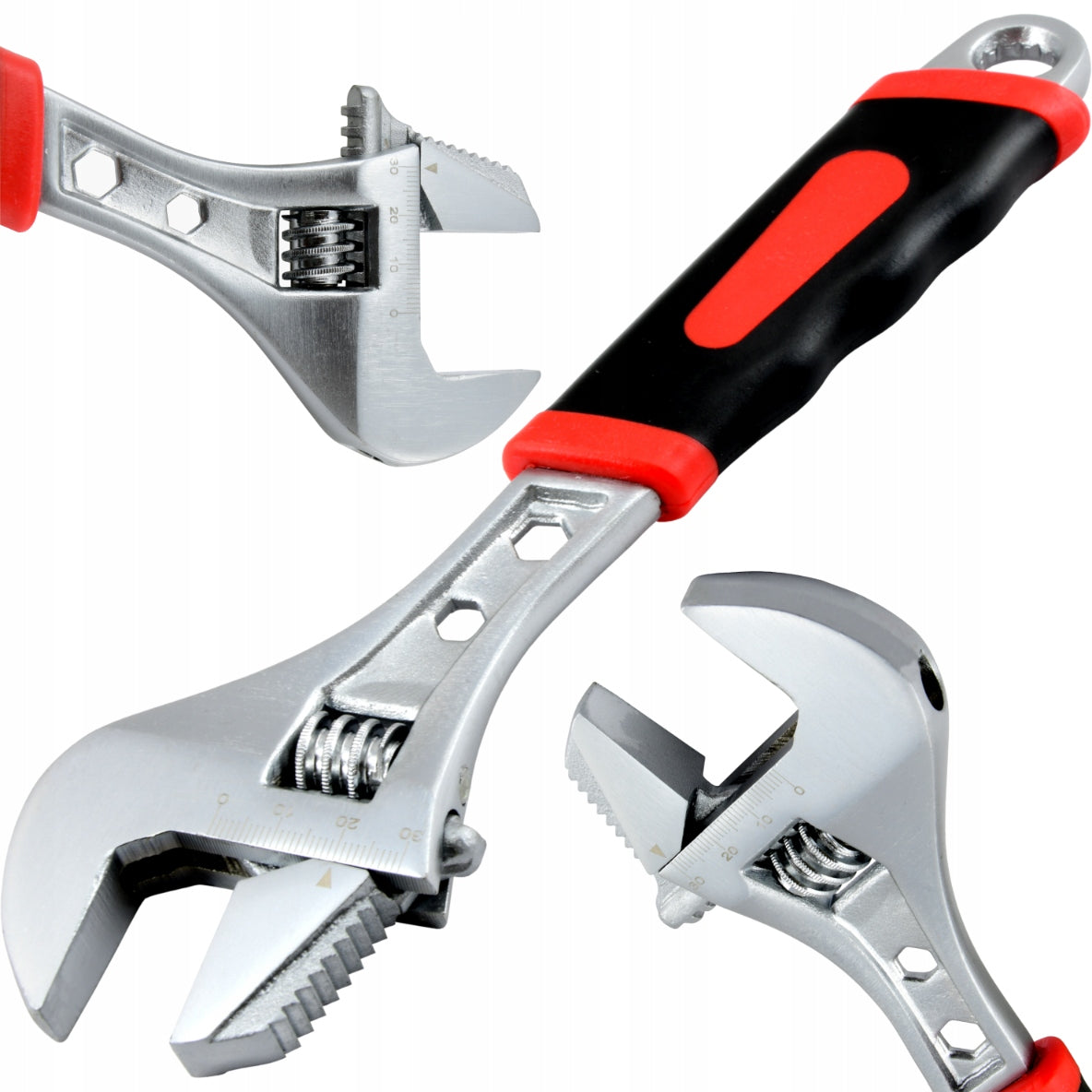 Adjustable wrench swede Mertz Swedish 0-30mm with rubber handle M00102 250mm CRV