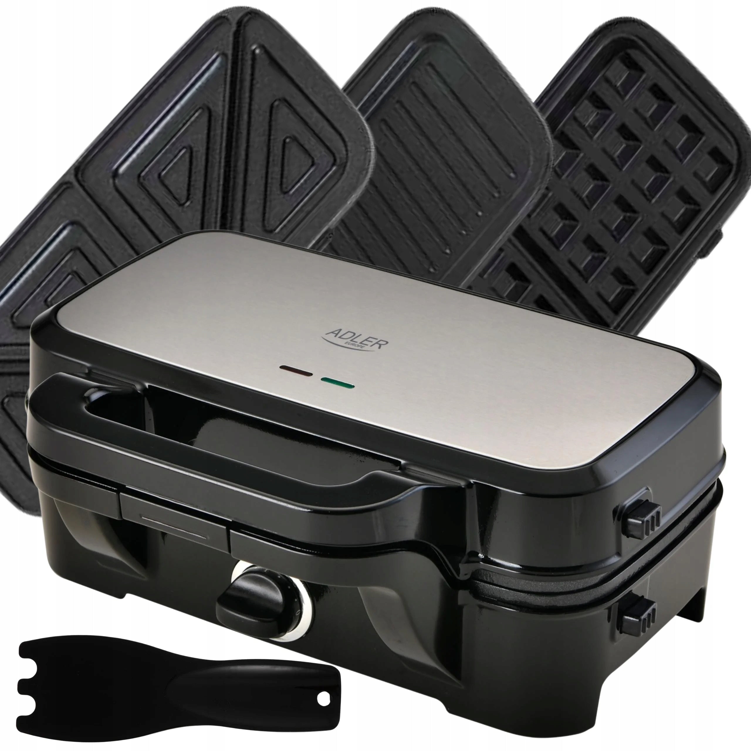Adler 3in1 Toaster, Grill and Waffle Iron 1500W