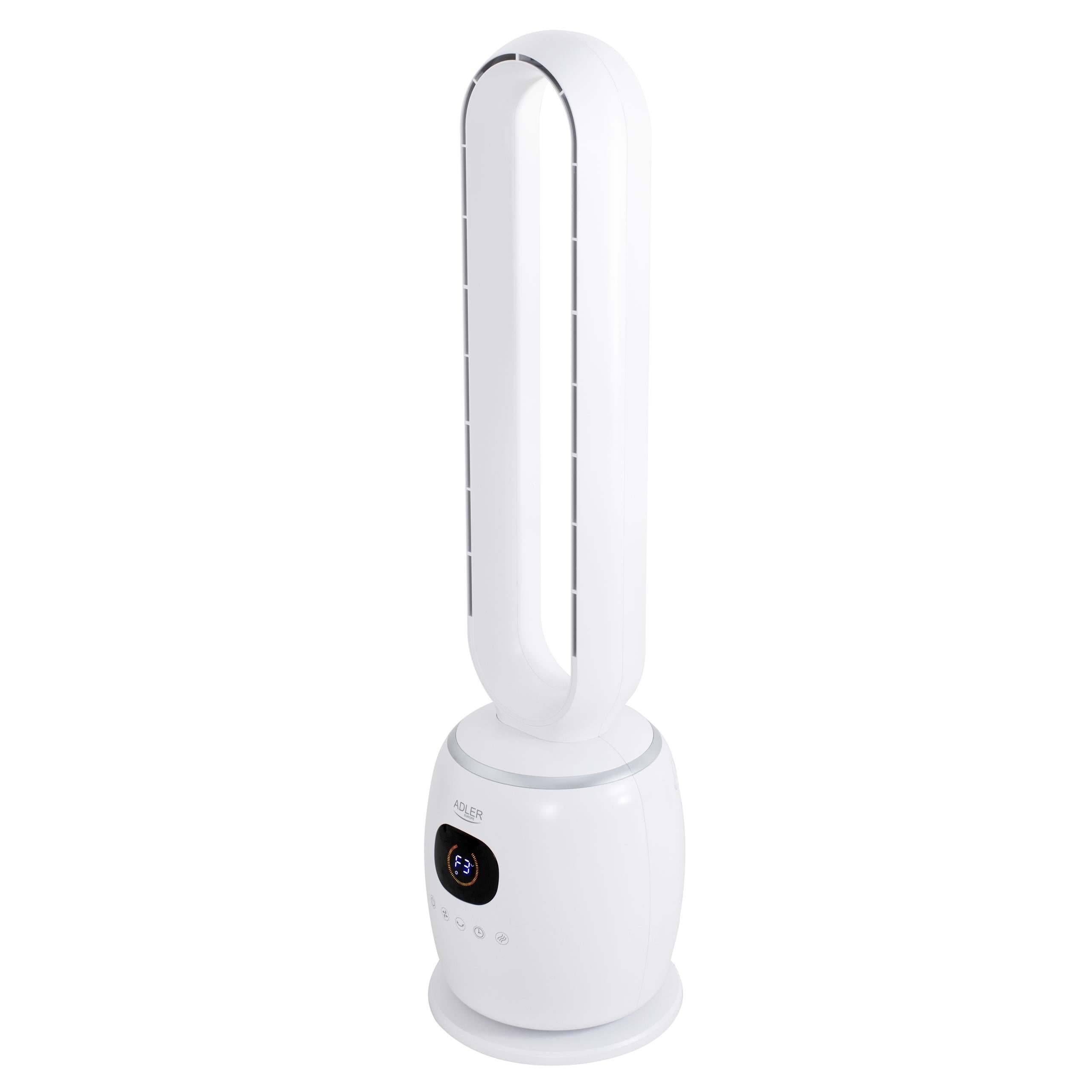 Adler AD 7344 bladeless fan | quiet, safe, with remote control Functions oscillation automatic oscillation timer