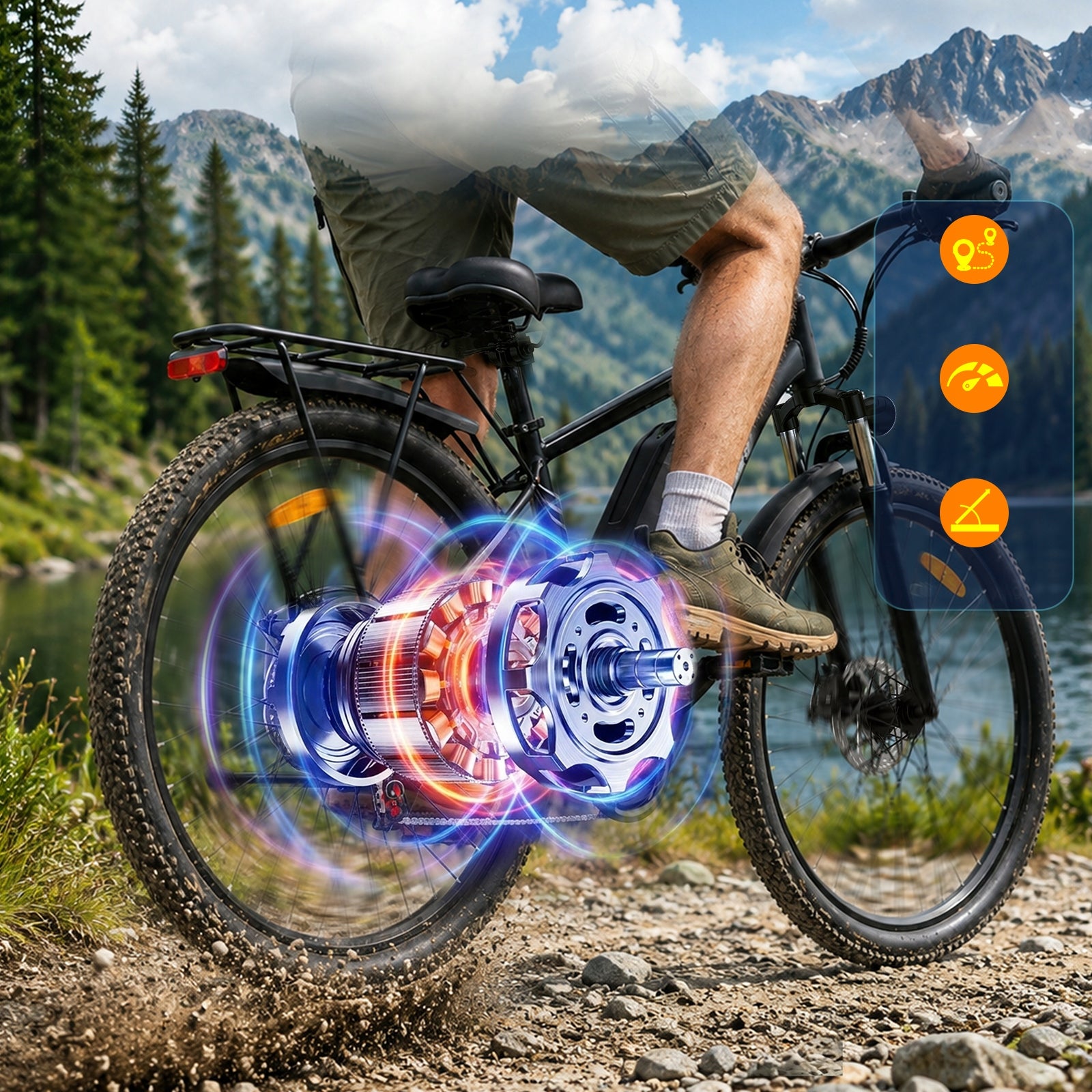 Adult Electric Bike ZAZAWORK CF29 250W 15AH 29" Men's/Women's Maximum rated power electric bike (under 250W)