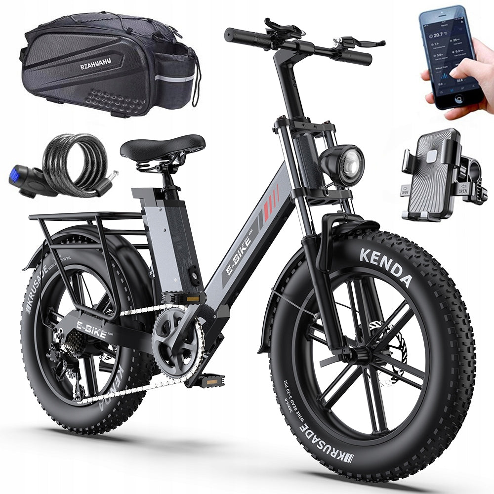 Adult Electric Bikes C6PRO 250W LG 48V 17.5AH 100km 20*4.0" APP