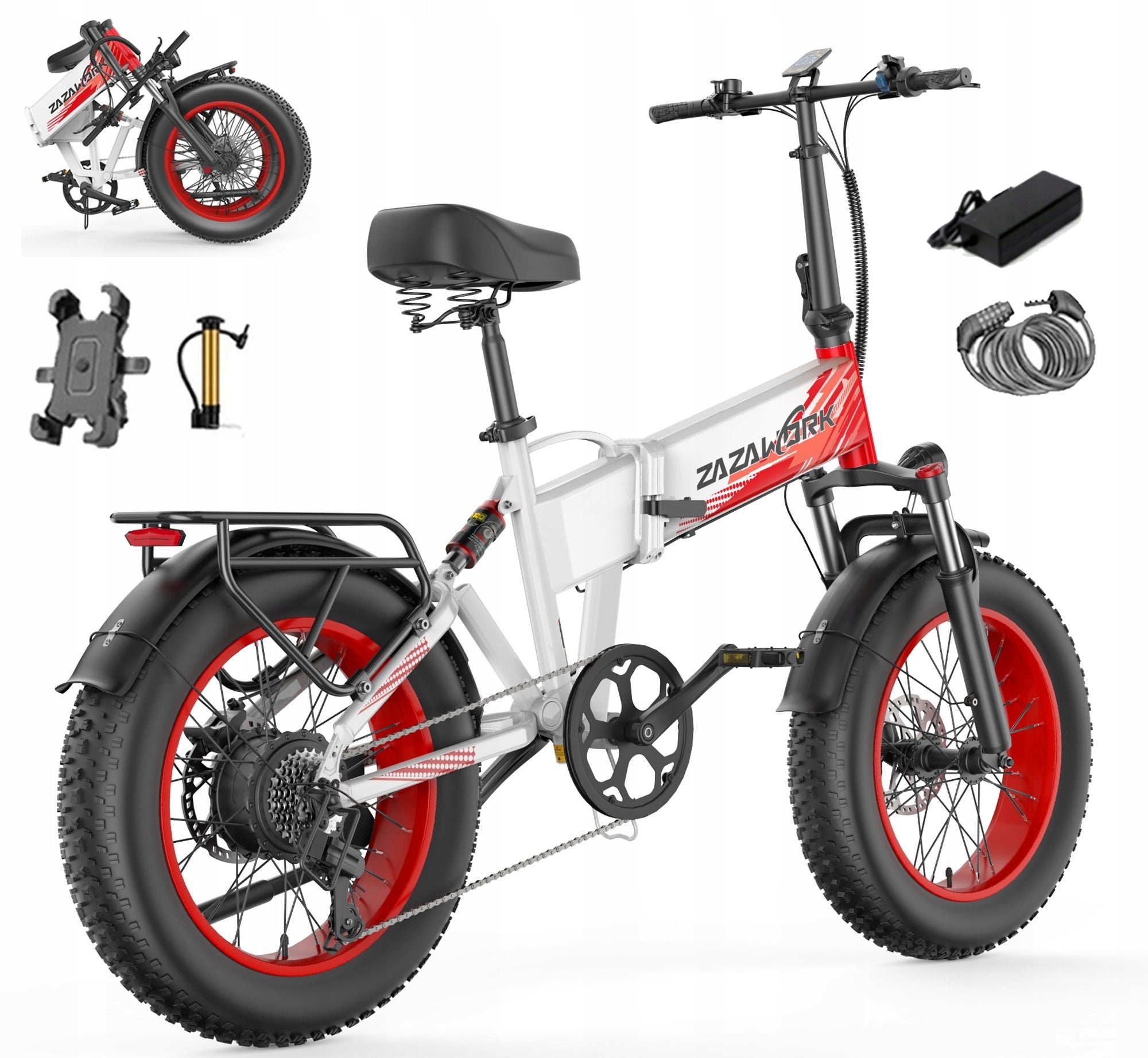 Adult Electric Vehicles 20Ah 1500W 45km/h 120km Thick Tyres+Helmet Brand ZAZAWORK