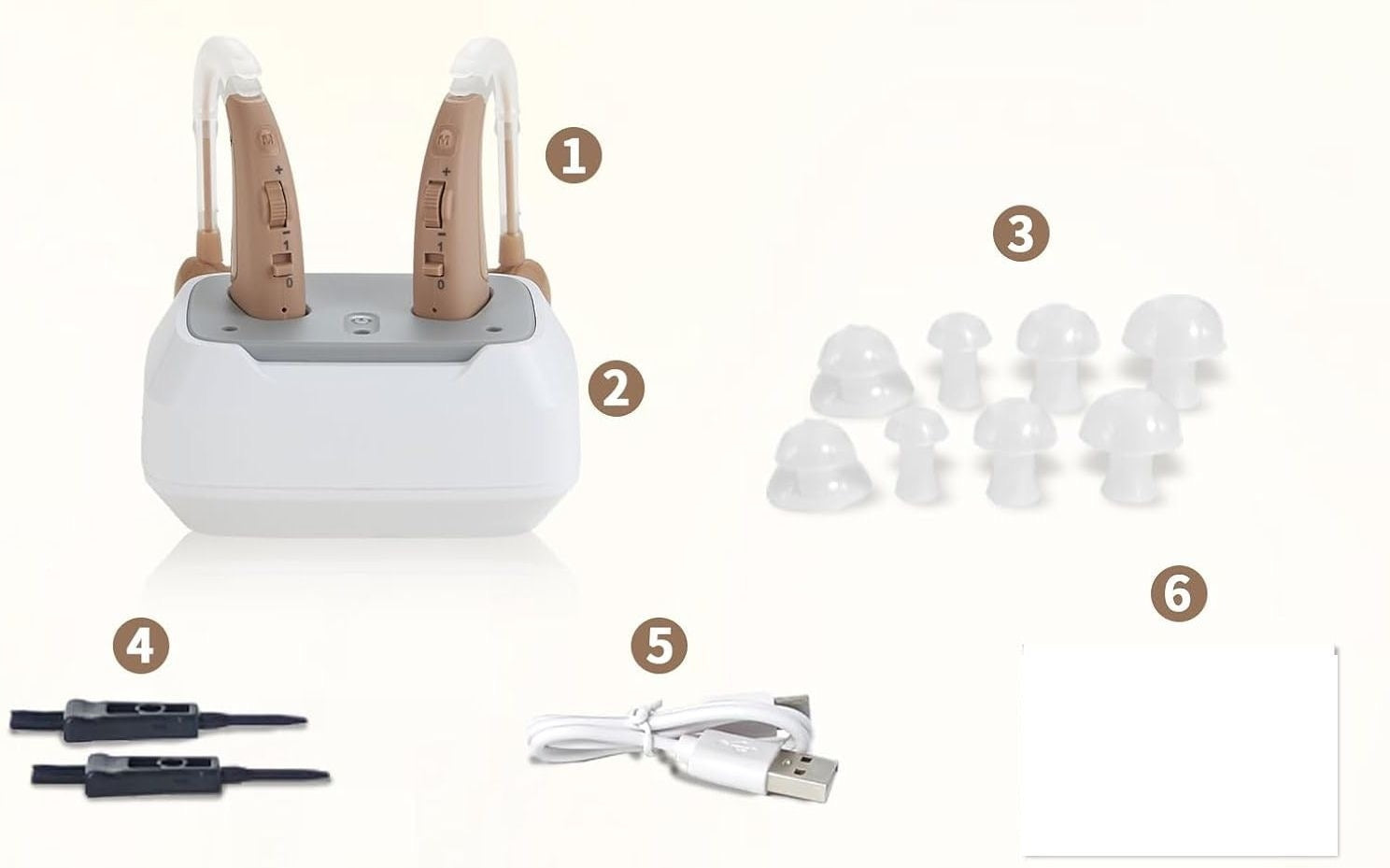 Adult Hearing Devices JYYRC VHP-1011 With Noise Cancellation Medical device no