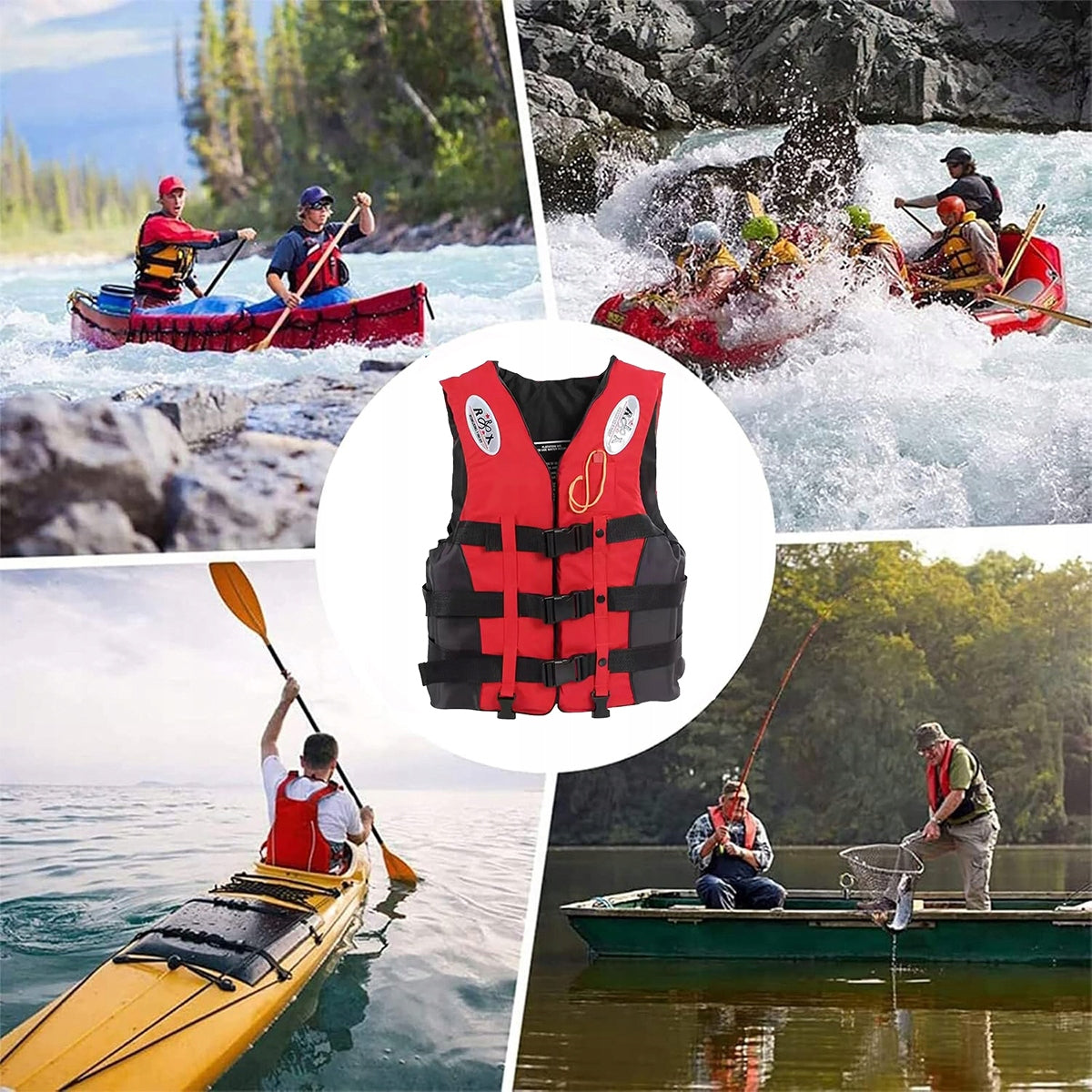 Adult Life Jacket for Boat Swimming with Whistle Brand no brand