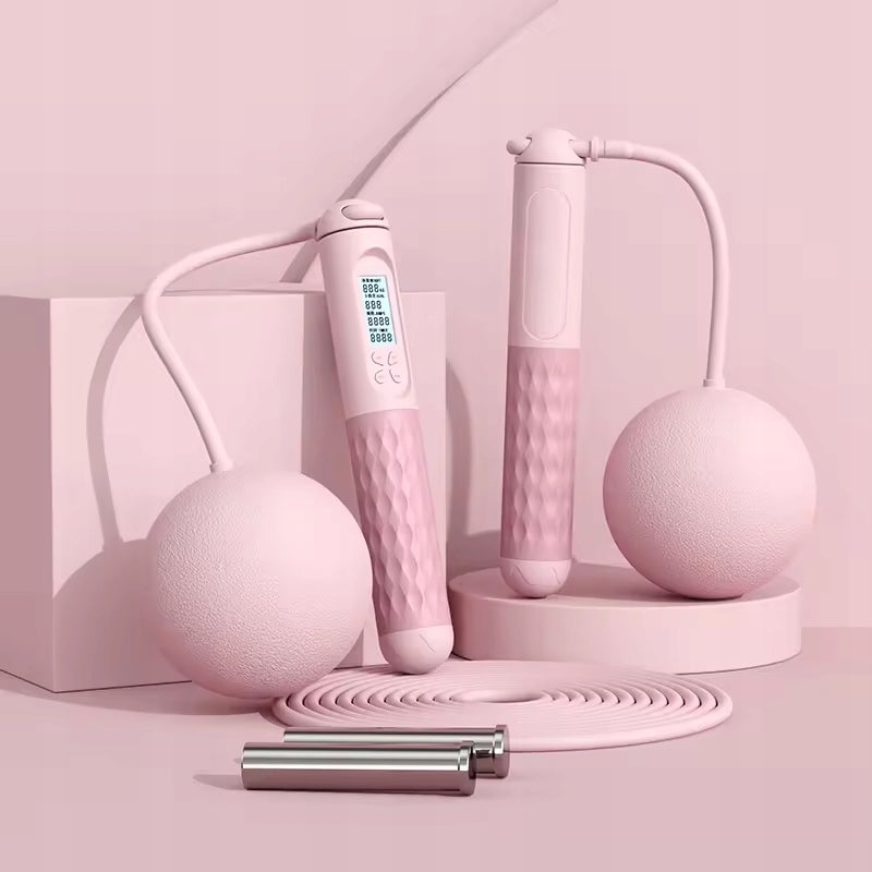 Adult oil without oil rope large ball containing weight Color pink