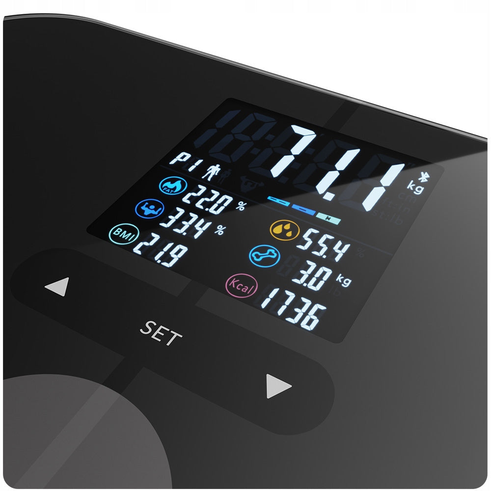 Advanced Bathroom Scale Analytical TrueLife Smart Precise Measurement Manufacturer code TLFSW7BTB