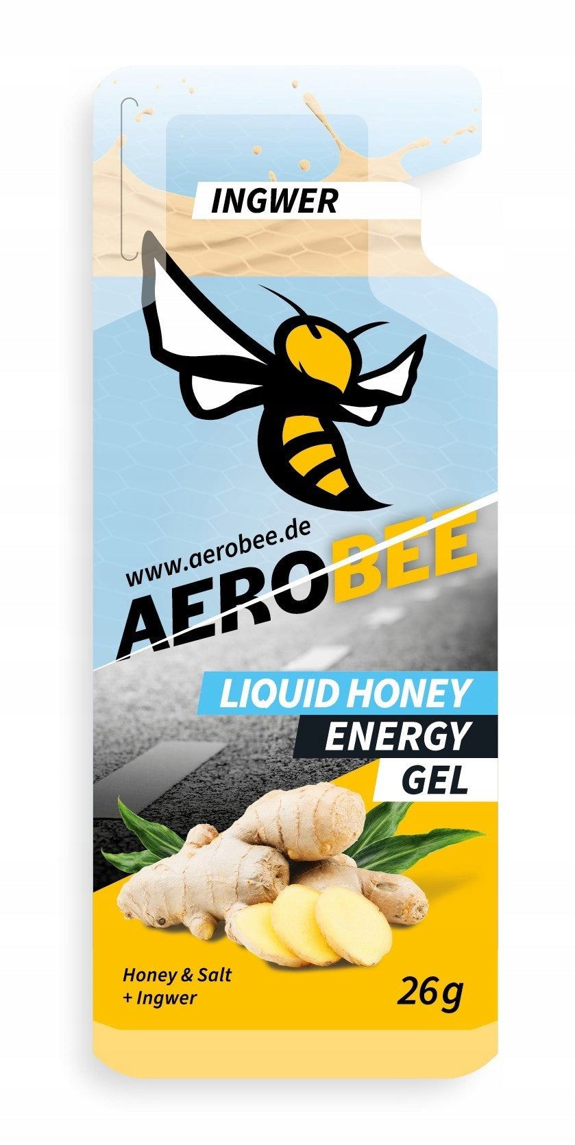 AeroBee Honey Ingwer Liquid Gel with Ginger 26 g
