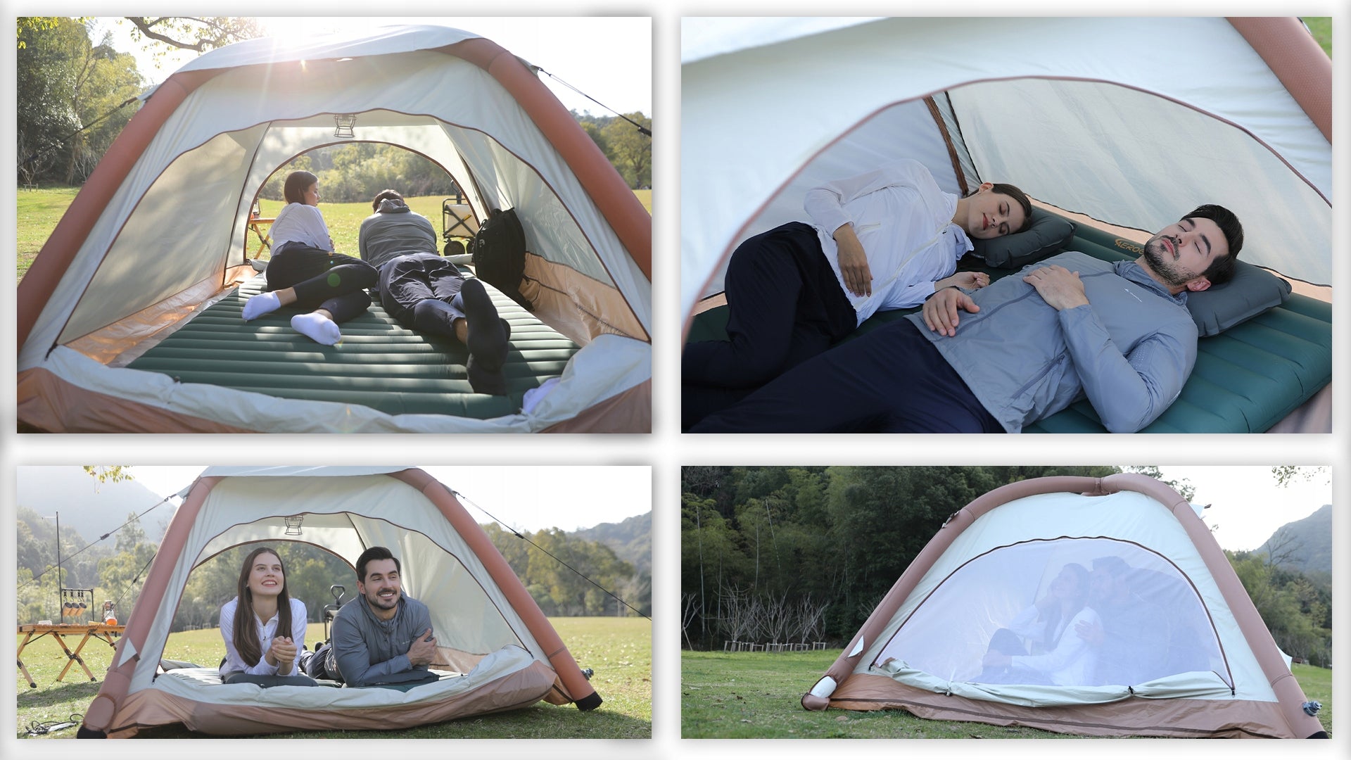 Aerogogo Self-folding tent with IPX7 pump self-inflating TOURIST Brand Aerogogo