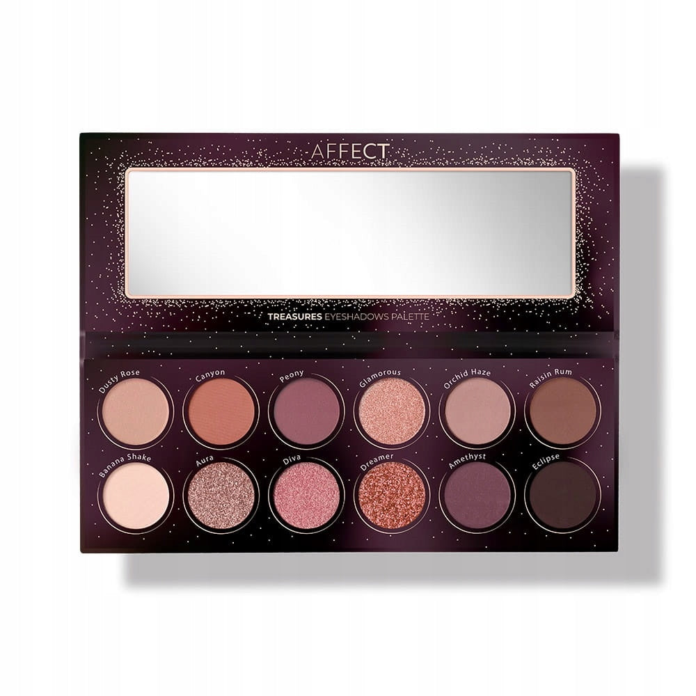 Lidschattenpalette Affect Treasures Lidschattenpalette, 12x24g 