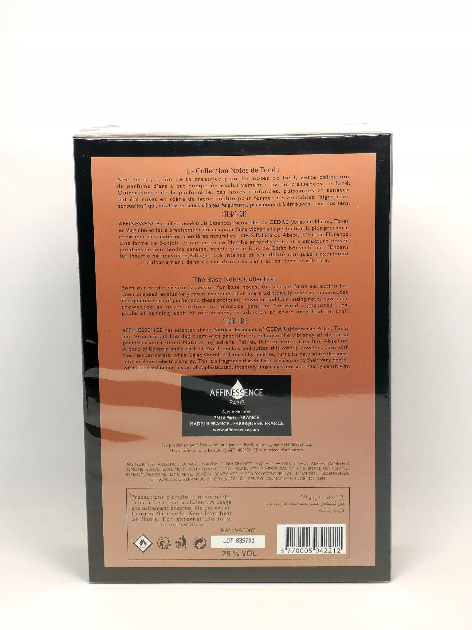 Affinessence Cedre Iris EDP 100ml Product Brand Affinessence