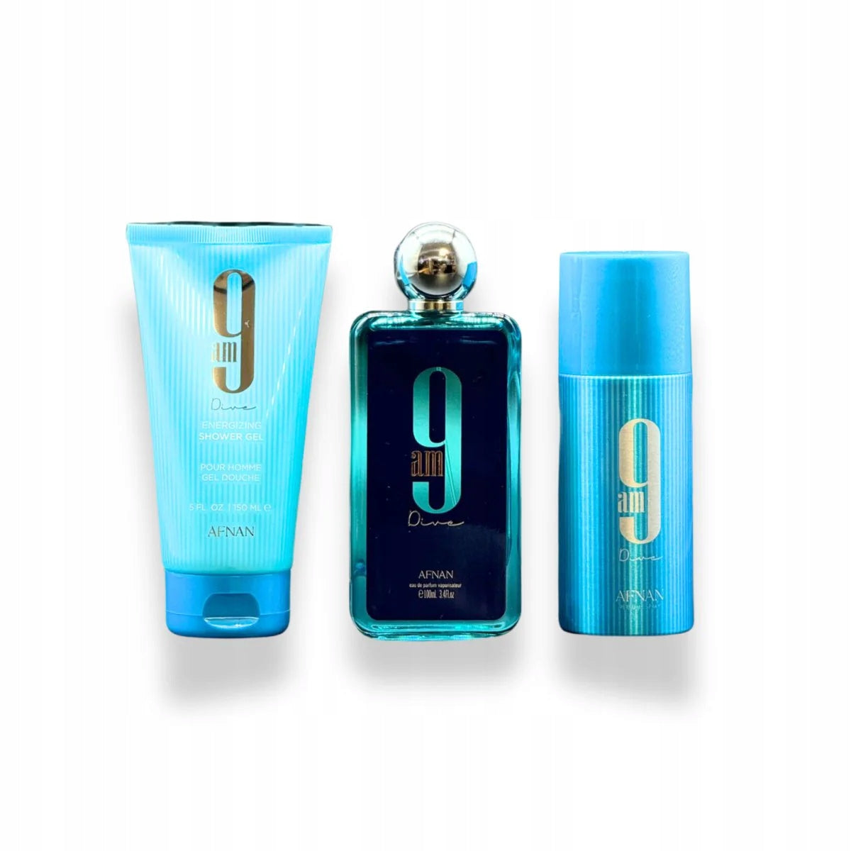 Afnan 9am Dive EDP Cosmetics Set for Men and Women: Eau de Parfum Brand Afnan