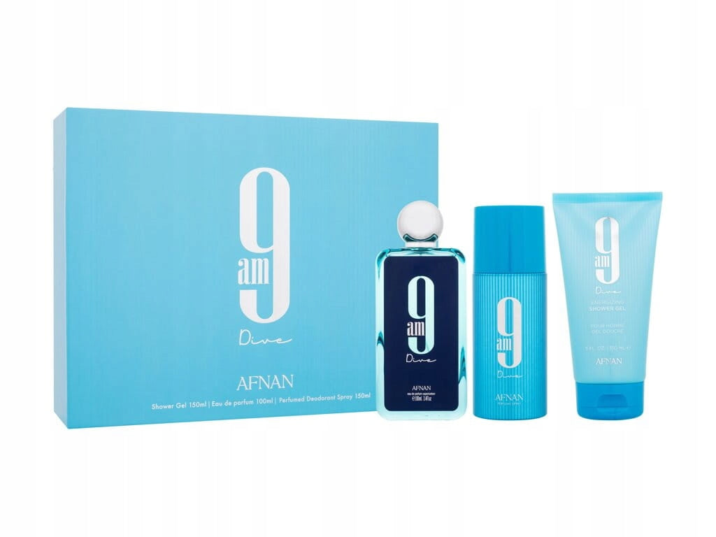 Afnan 9am Dive EDP Cosmetics Set for Men and Women: Eau de Parfum