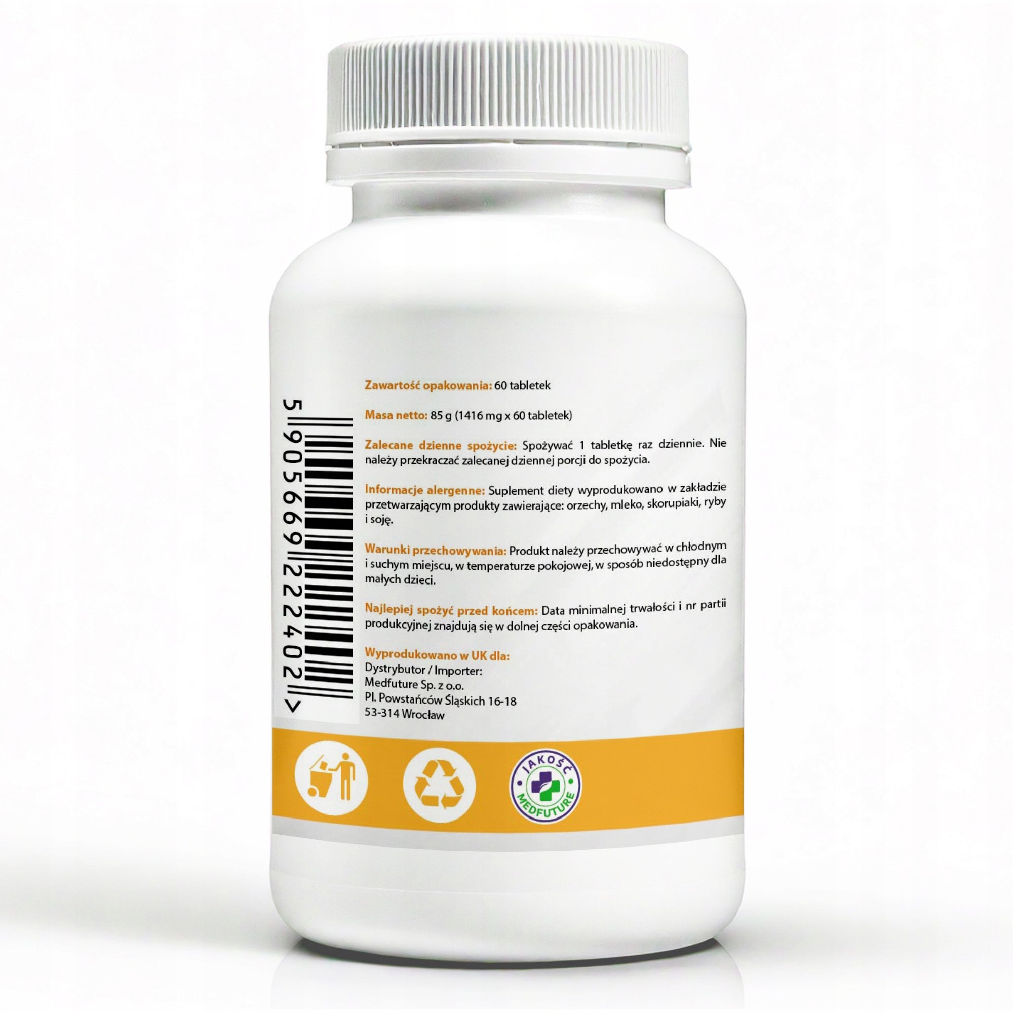 African Mango Extract - 6000 mg Reduces hunger, supports digestion Manufacturer code african mango 60 tabletek