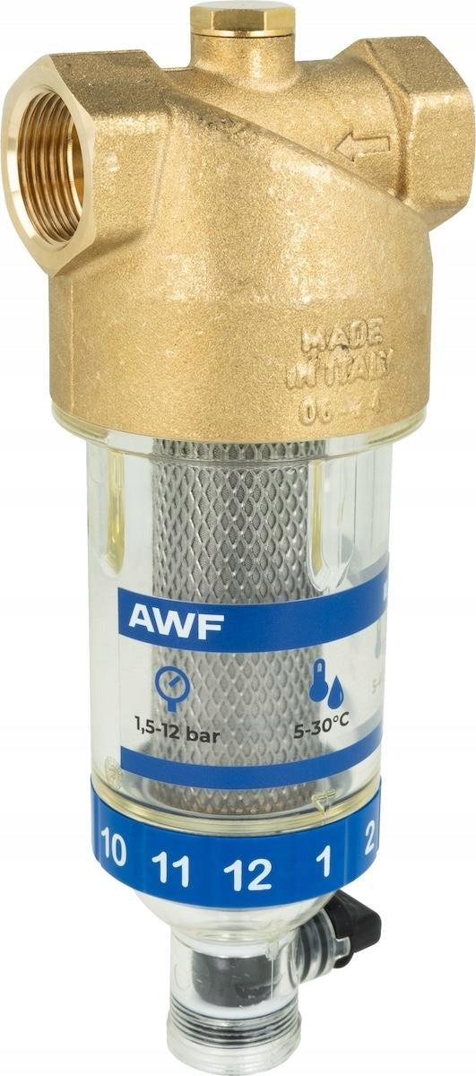 Afriso AWF120 drinking water filter GW 3/4" with manual rinsing 4212000