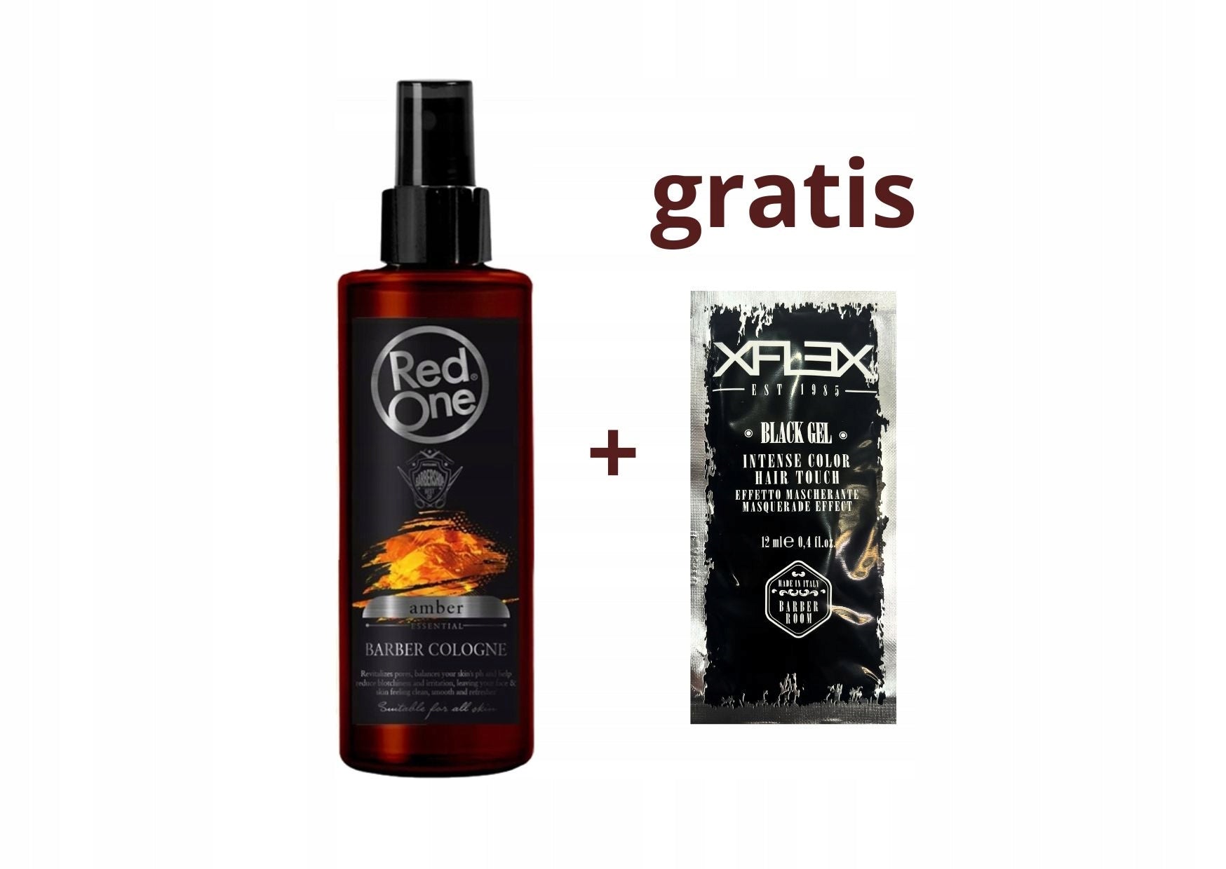 After Shave Eau de Cologne Red One Amber 150 ml + FREEBIE
