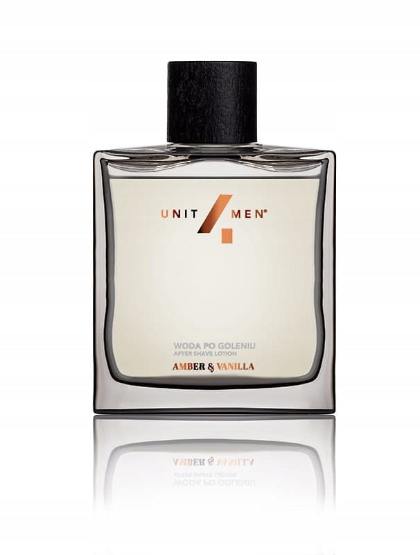 Aftershave Amber&Vanilla Unit4Men100ml Packaging status original