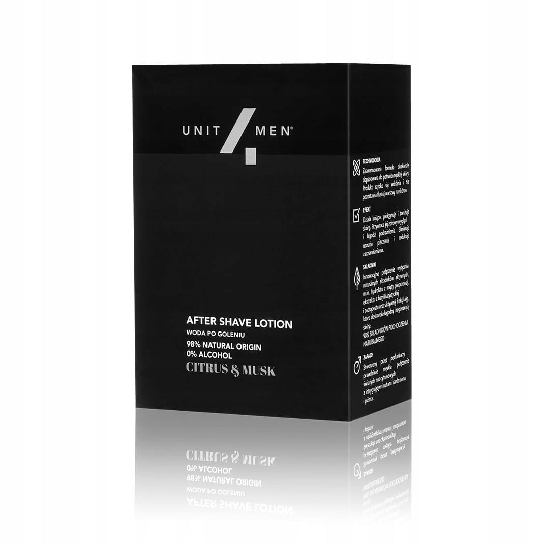Aftershave Citrus&Musk Unit4Men100ml Packaging status original