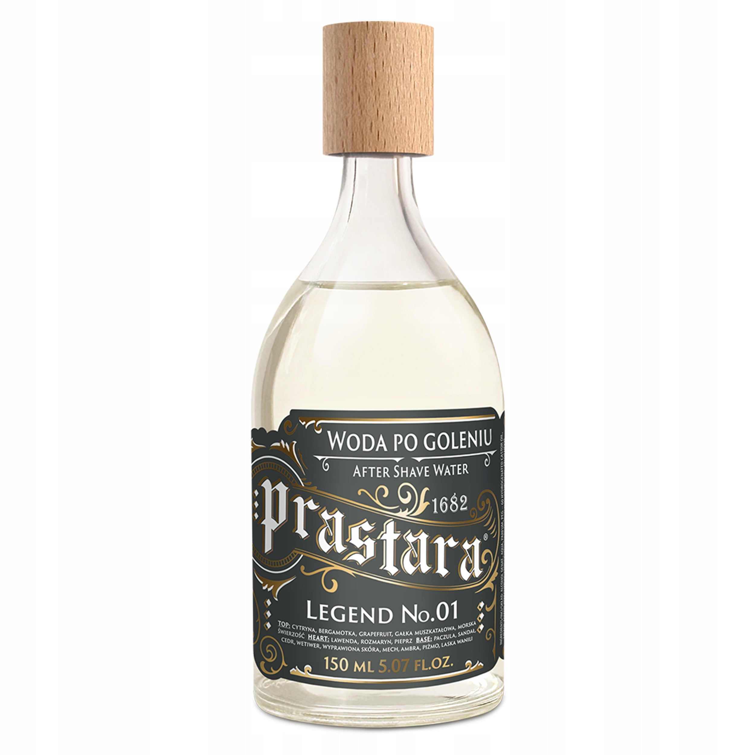 Aftershave original barber PRASTARA 1682 LEGEND No.01 150 ml