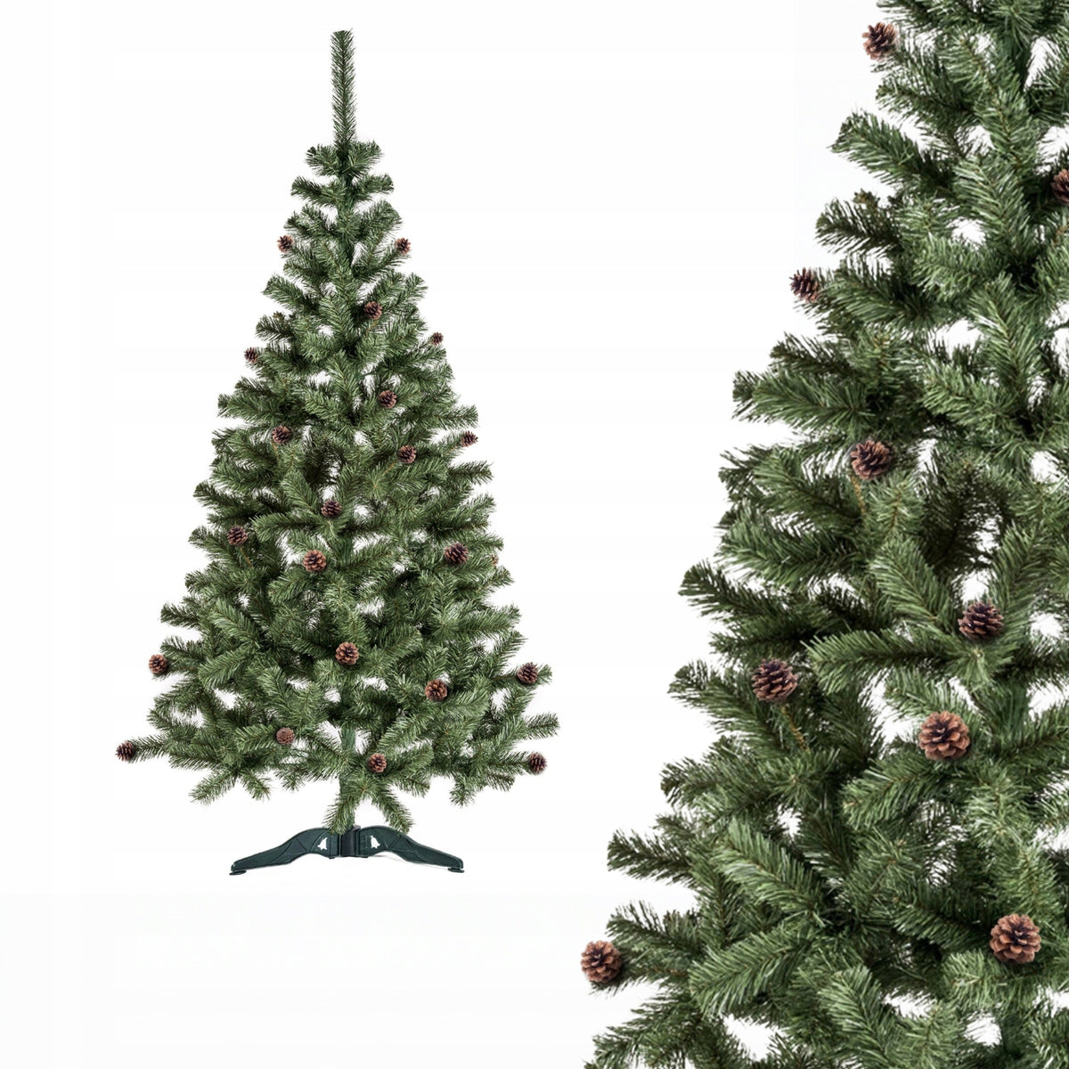 Aga Christmas Tree Artificial Fir with natural pinecone 220 cm Like alive