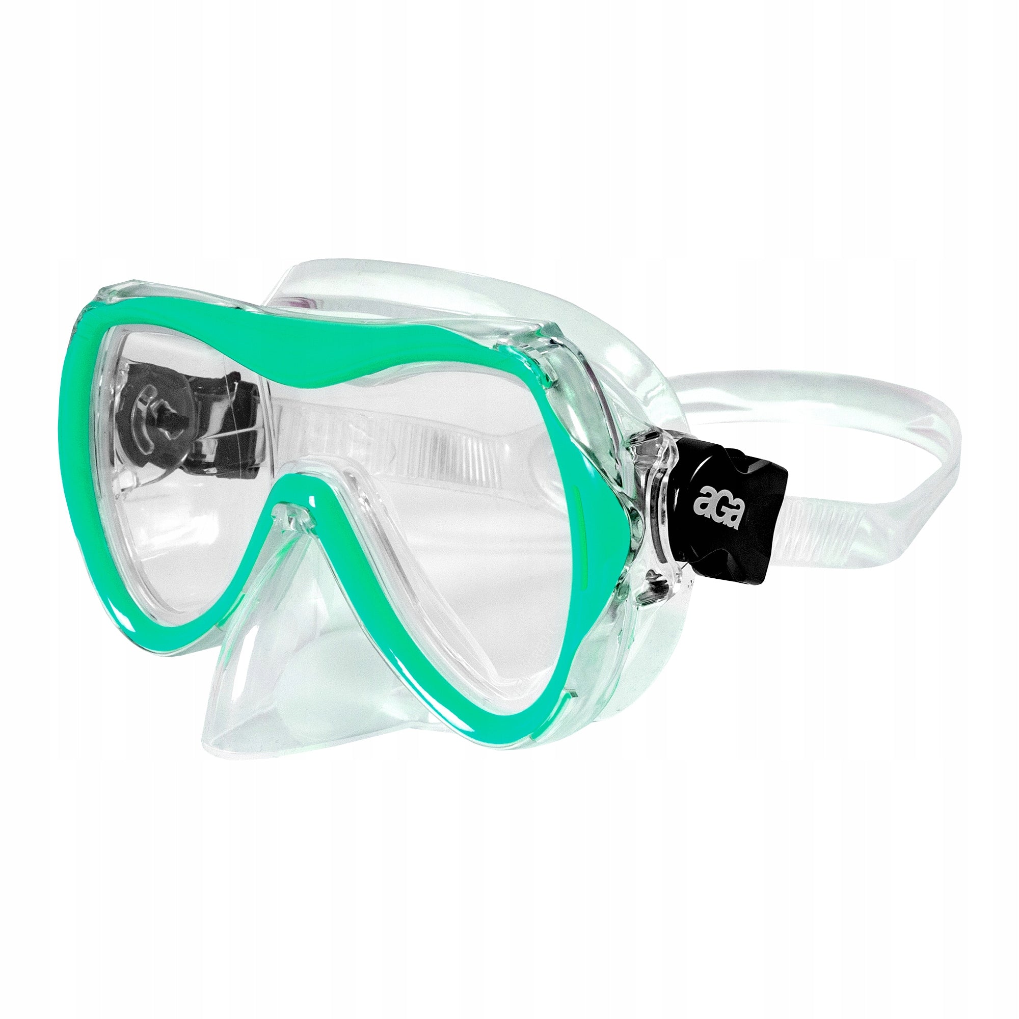 Aga Diving Set Mask Glasses with Pipe Tube Green Snorkeling Brand Aga