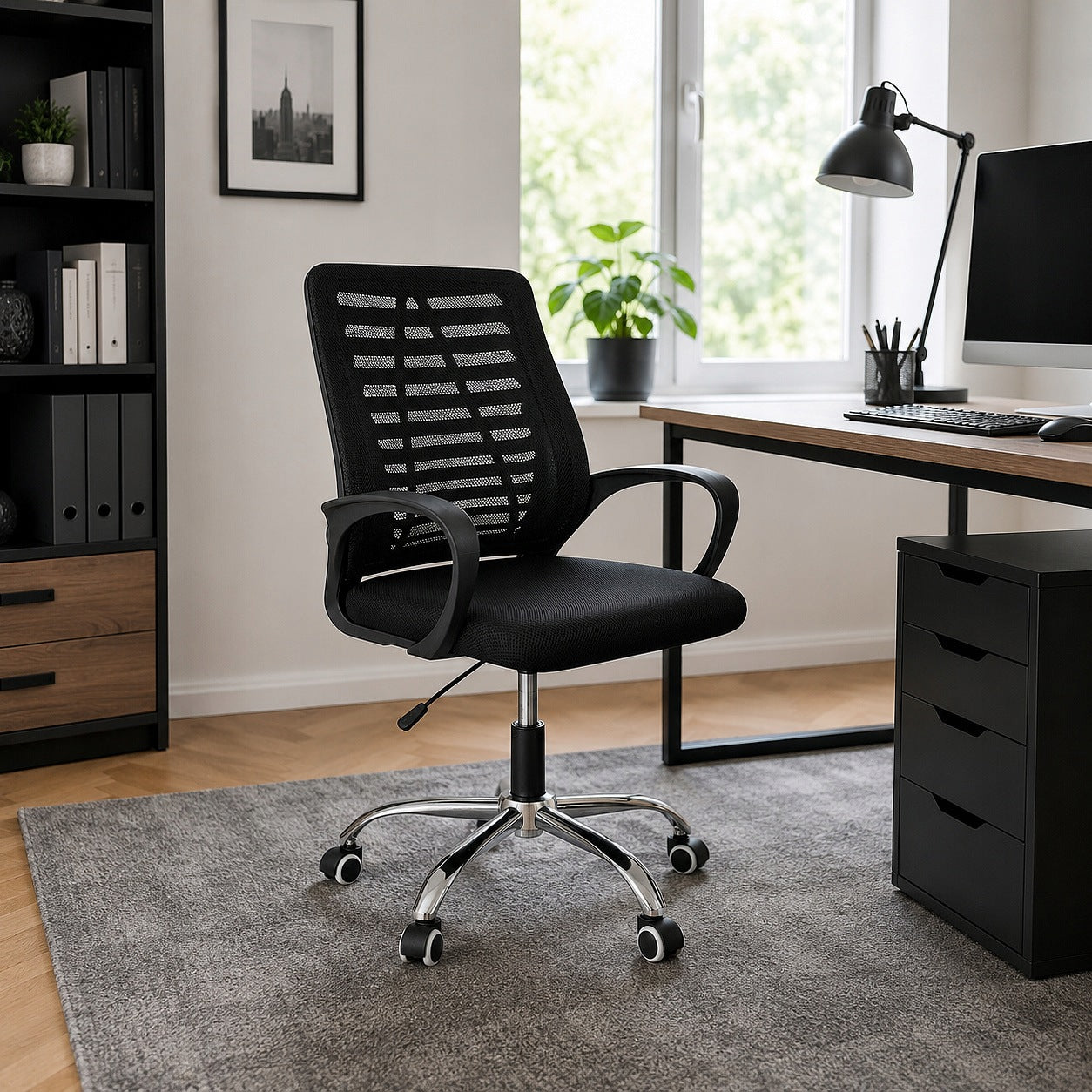 Aga Kancelářské ergonomické křeslo Černé Brand Aga