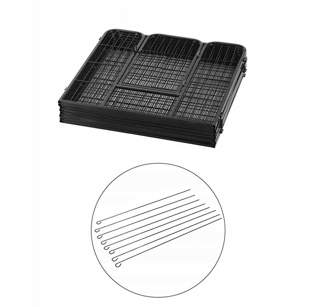 Aga Playpen Puppy Dog Farm Metal Folding Catwalk 100x120 cm Length 800 cm