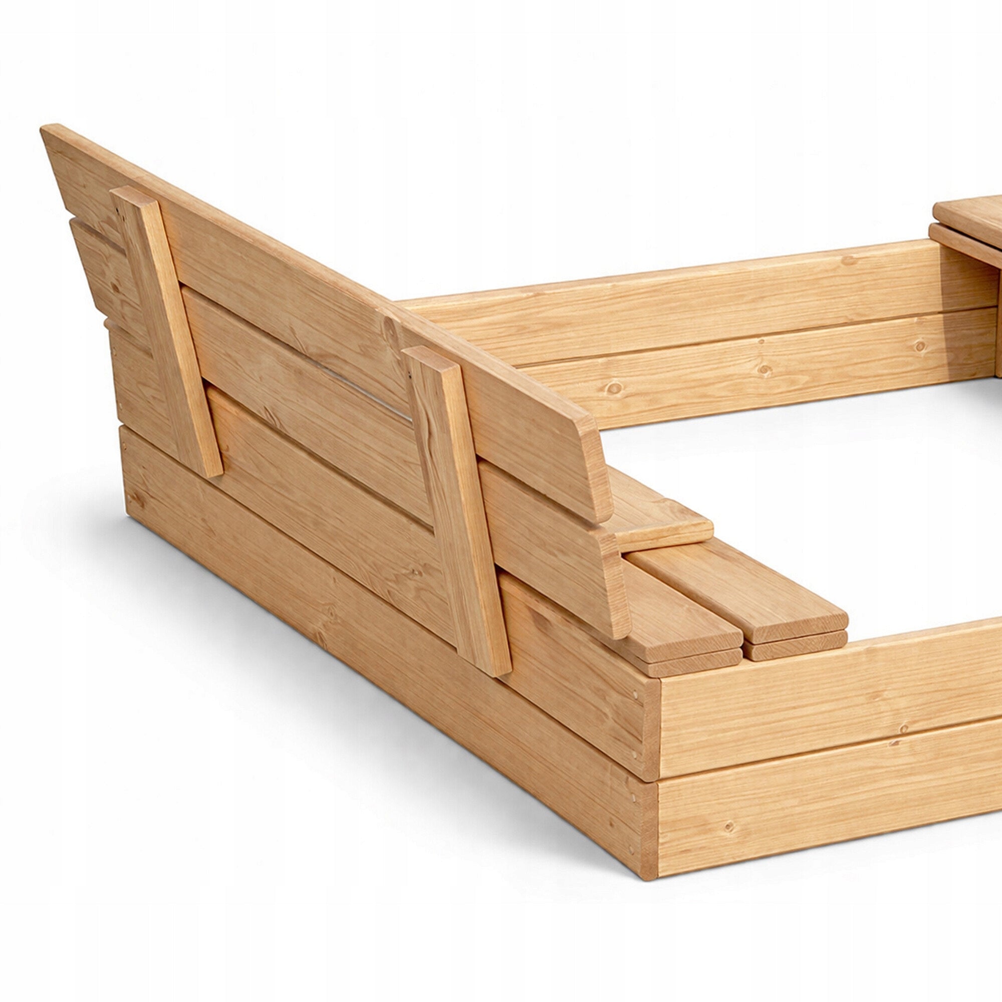 Aga Wooden sandbox for children 120x120 cm Product weight with unit packaging 20 kg