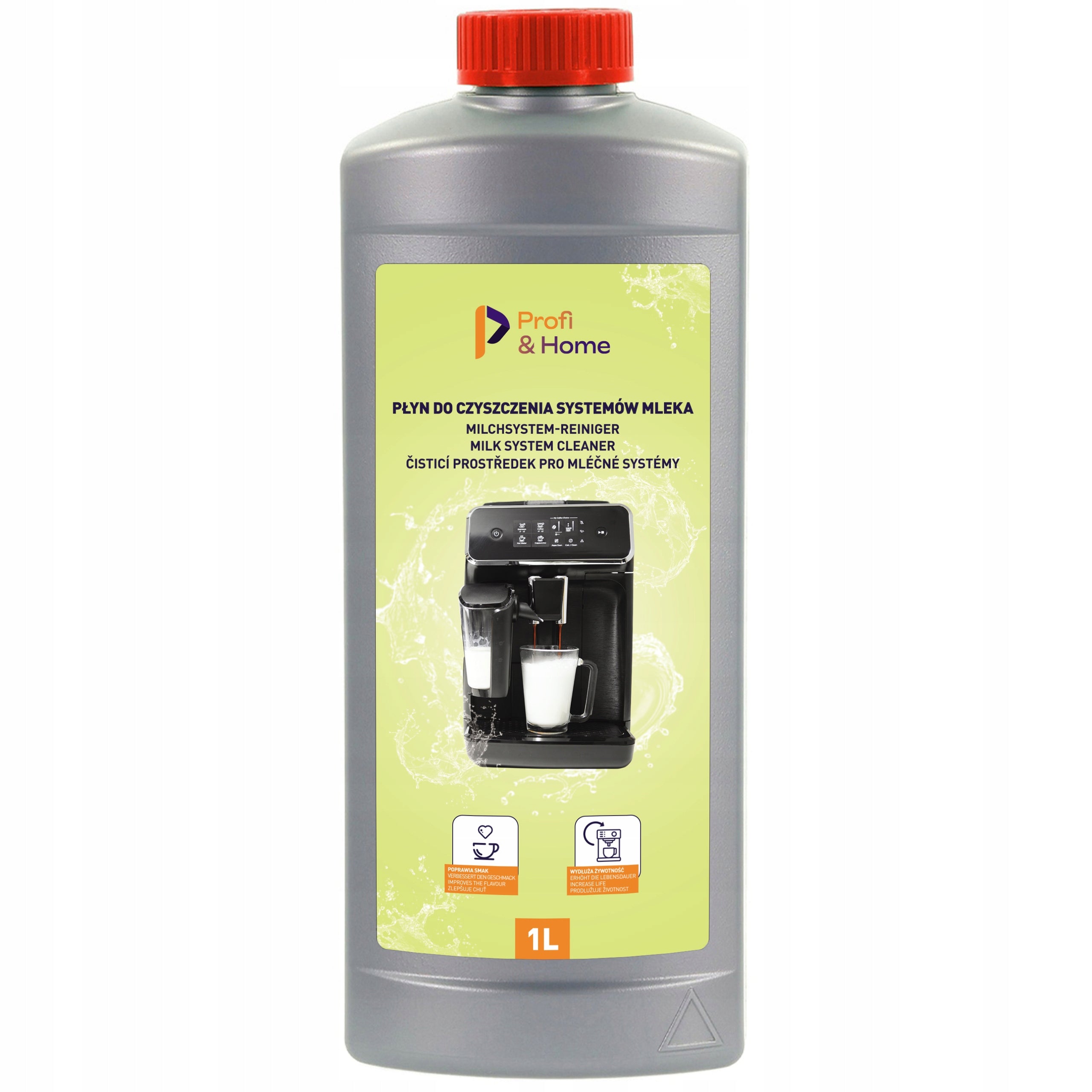 Agent Liquid for cleaning milk systems of milk circulation frother 1LITRE