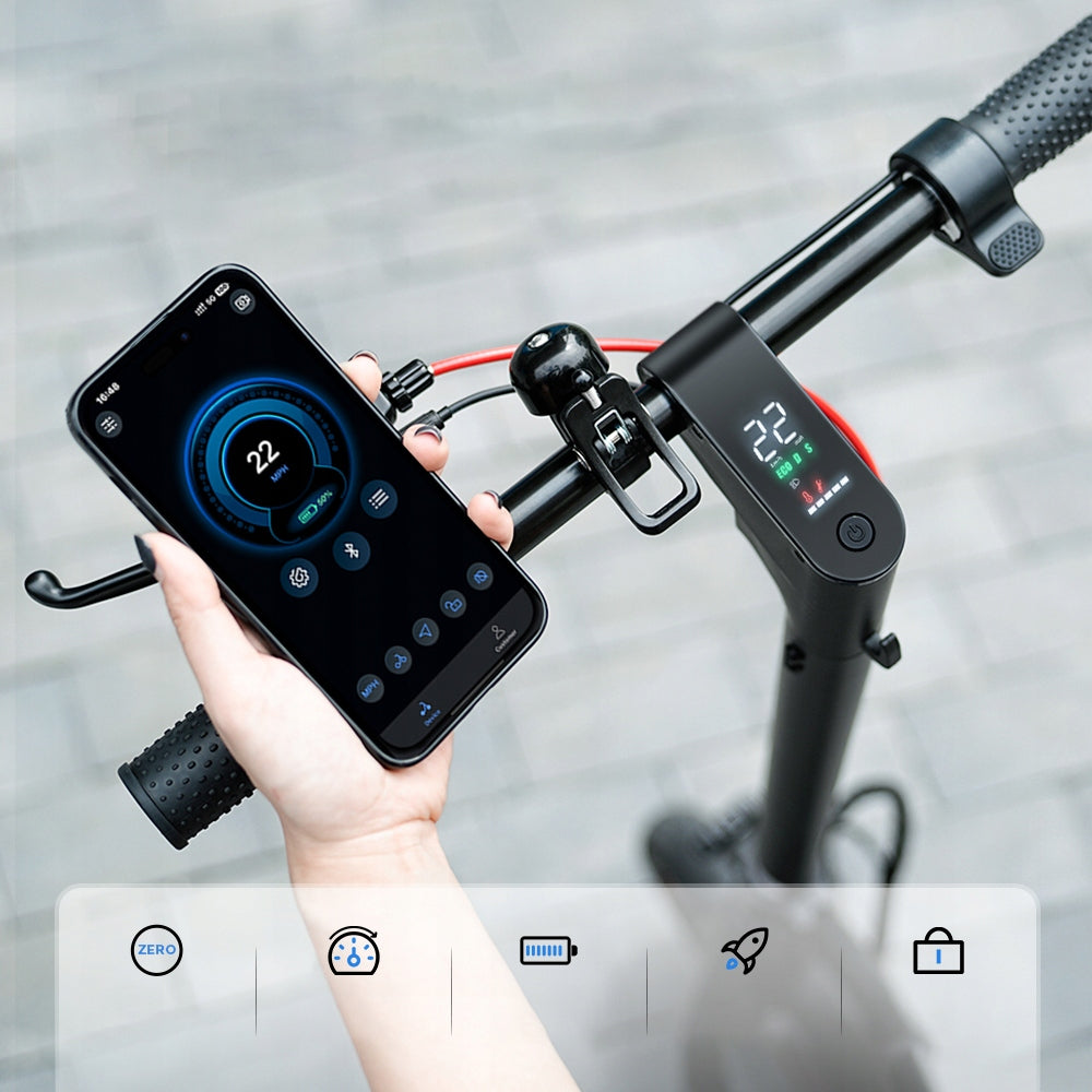 AgileRide Electric Scooter 2025 AS-B3 powerful 500W Foldable with app Black Brand AgileRide